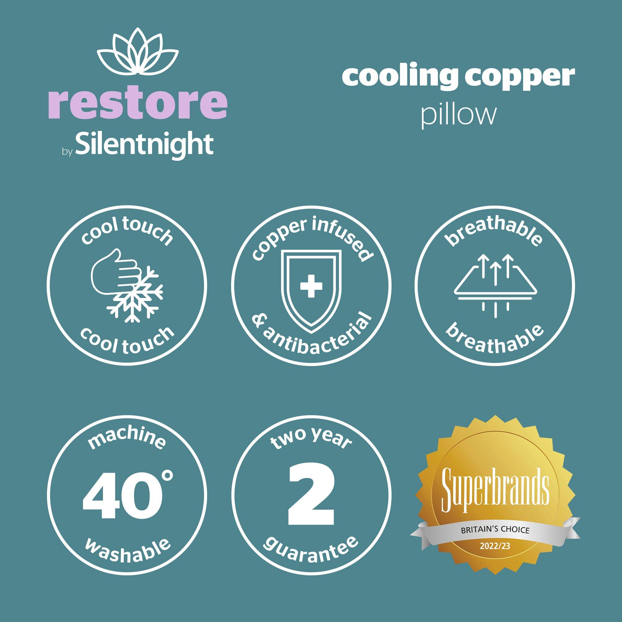 Copper - Silentnight - Restore Cooling Copper Pillow - 8