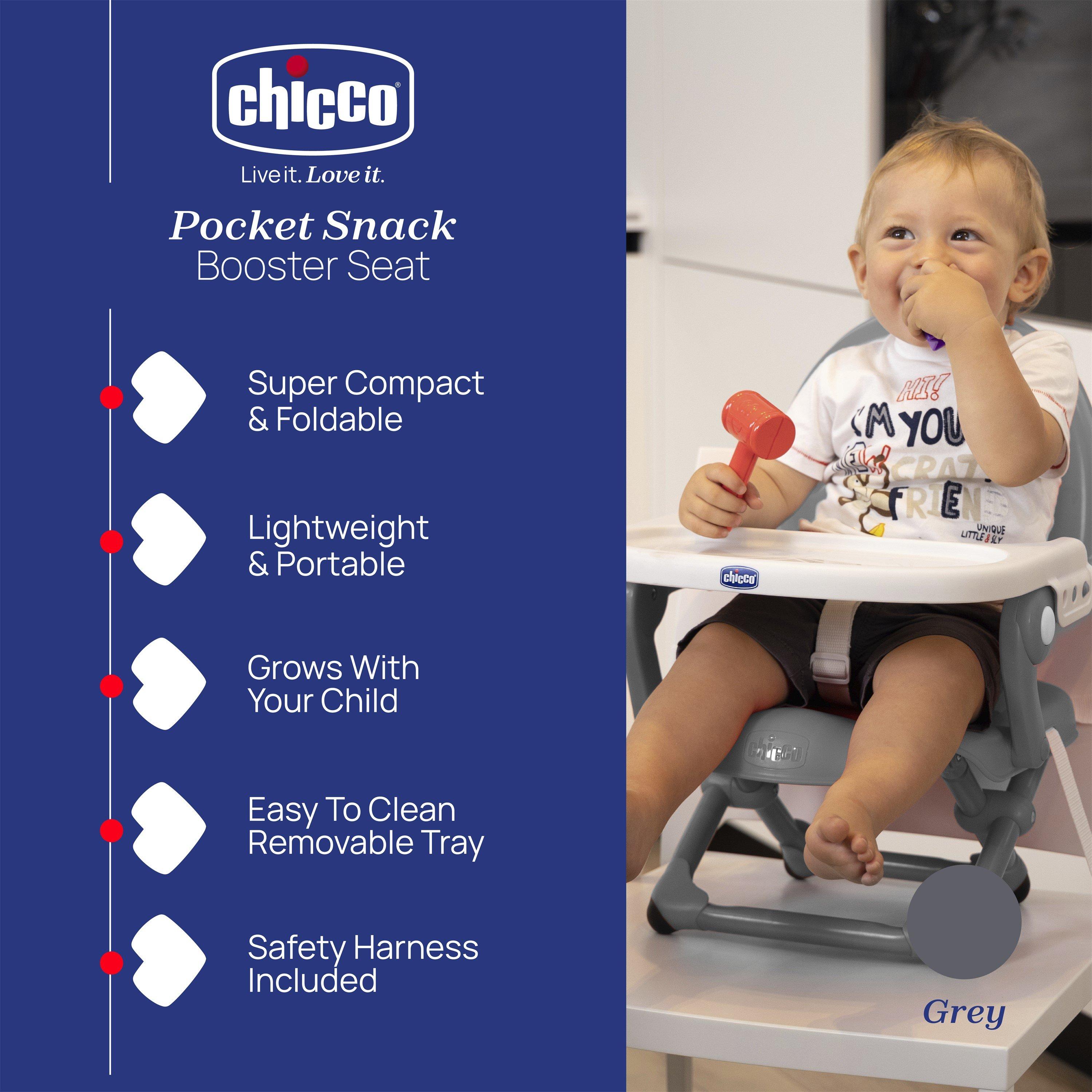 Dark Grey - Chicco - Pocket Snack Booster Seat for 6 Months to 3 - 2