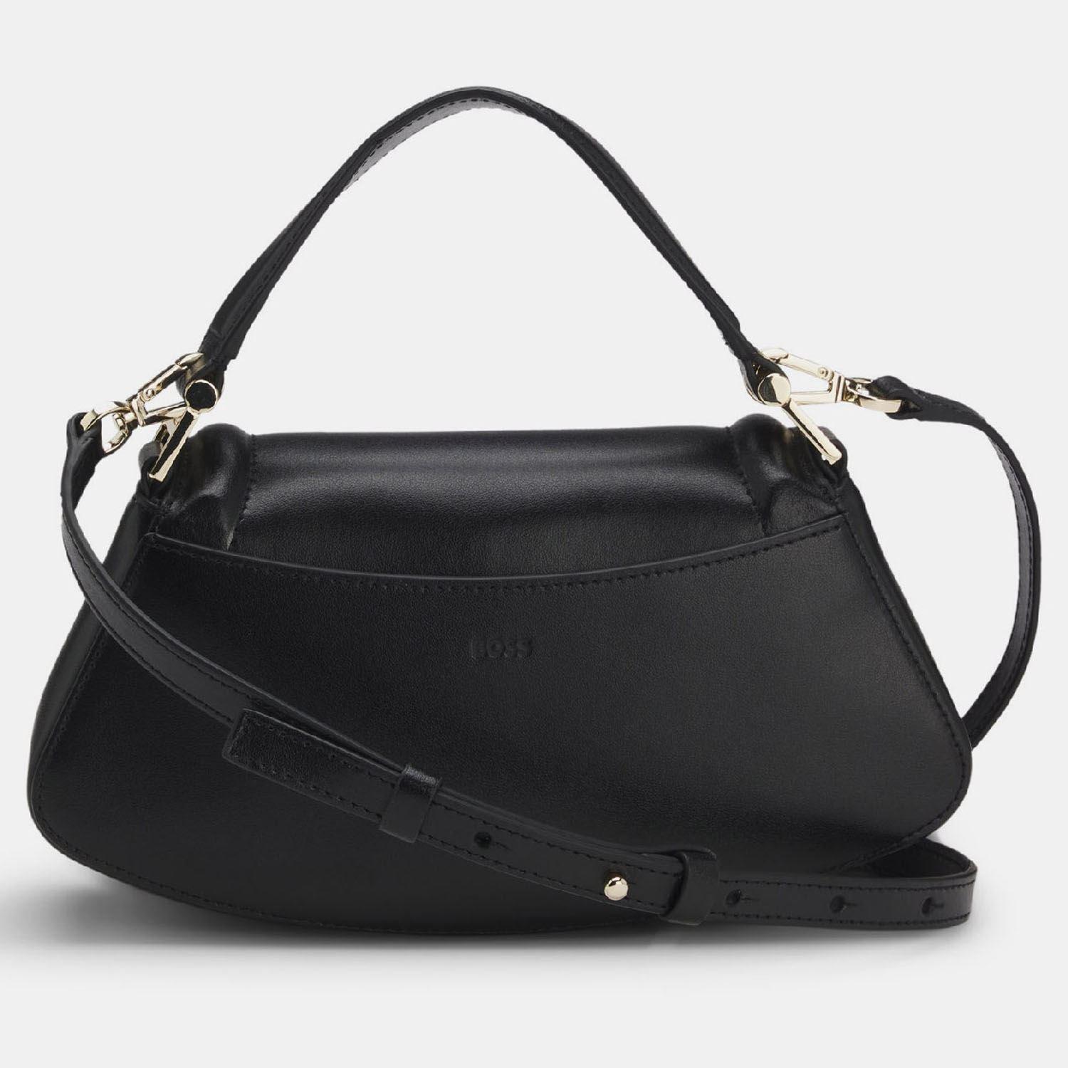 Black - Boss - Ariell Leather Shoulder Bag - 1