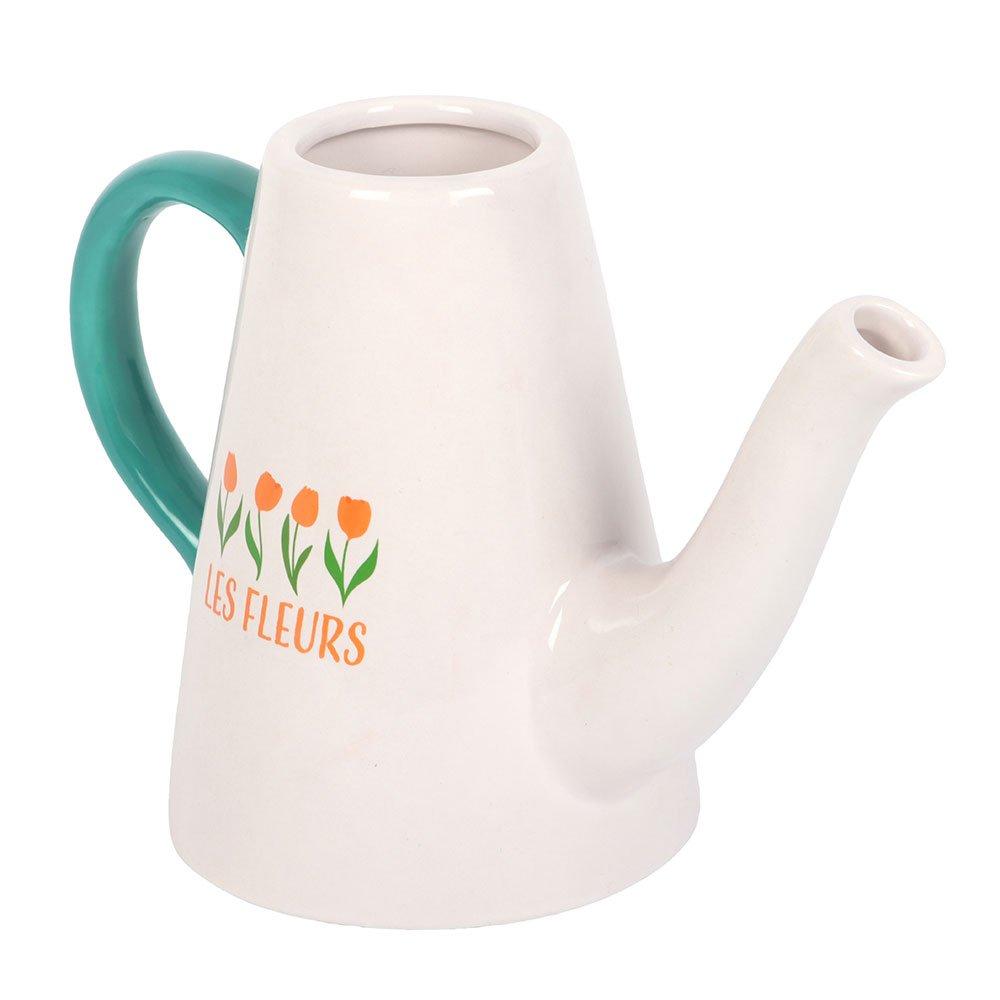 White - Something Different - Les Fleurs Tulip Ceramic Watering Can - 3