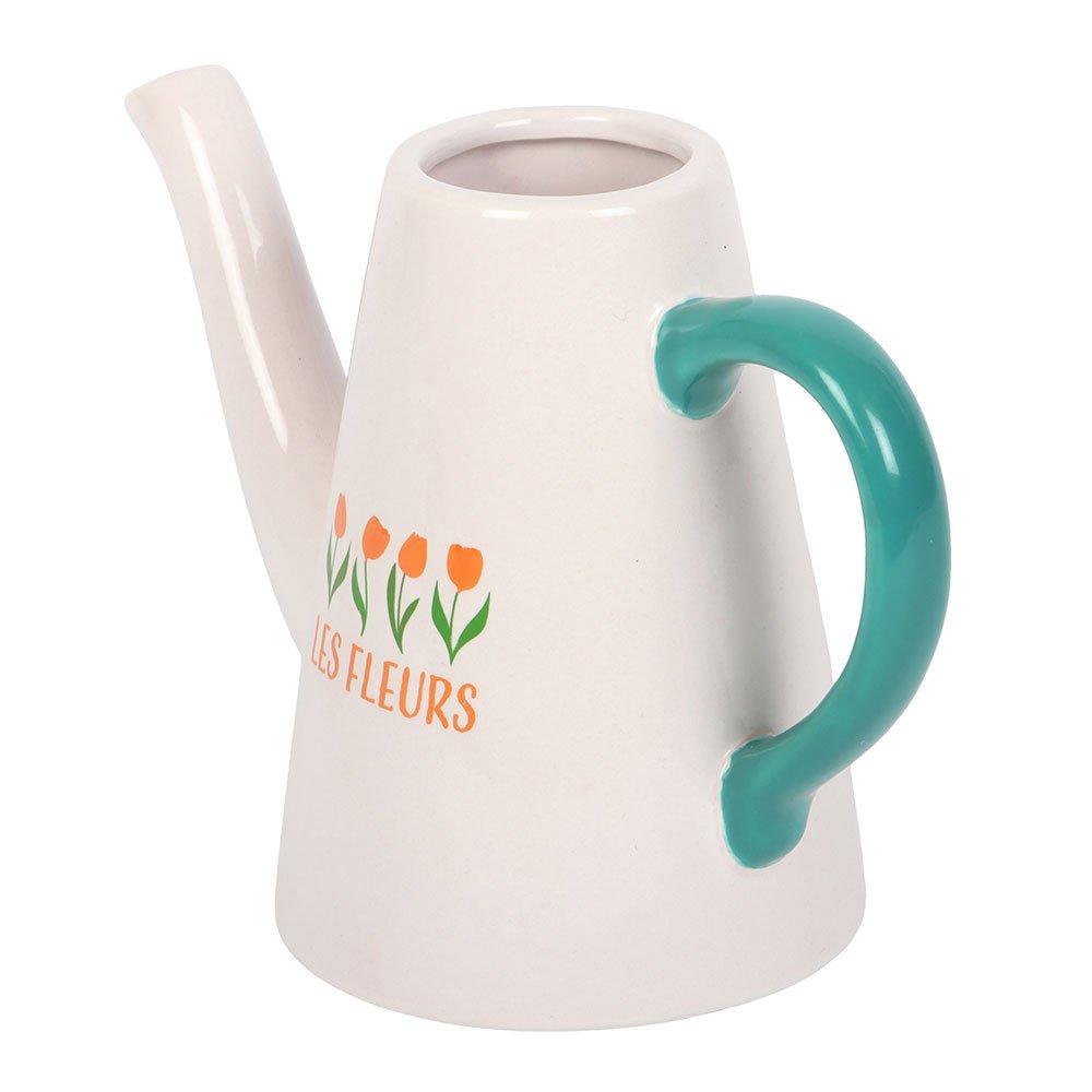 White - Something Different - Les Fleurs Tulip Ceramic Watering Can - 4