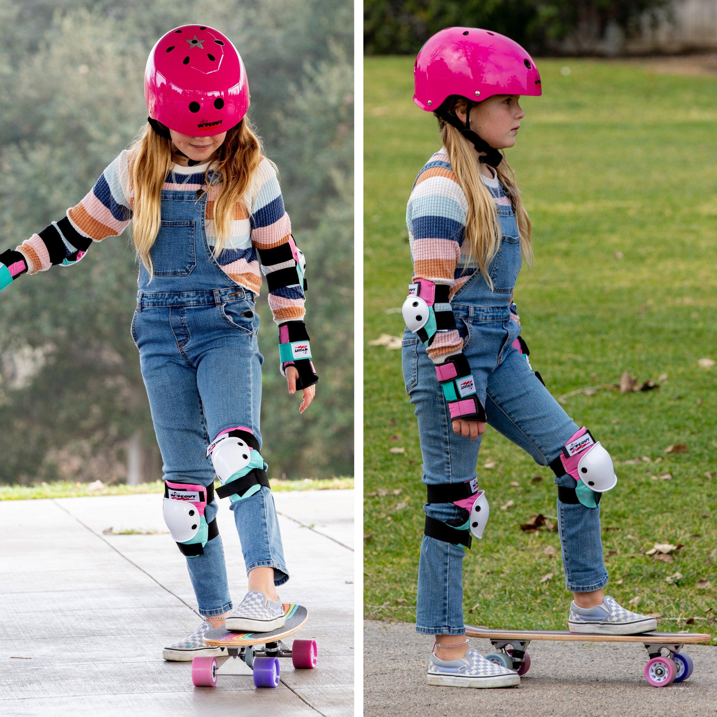 Neon Pink - Wipeout - Wipeout Dry Erase Kids Cycling Helmet - 4