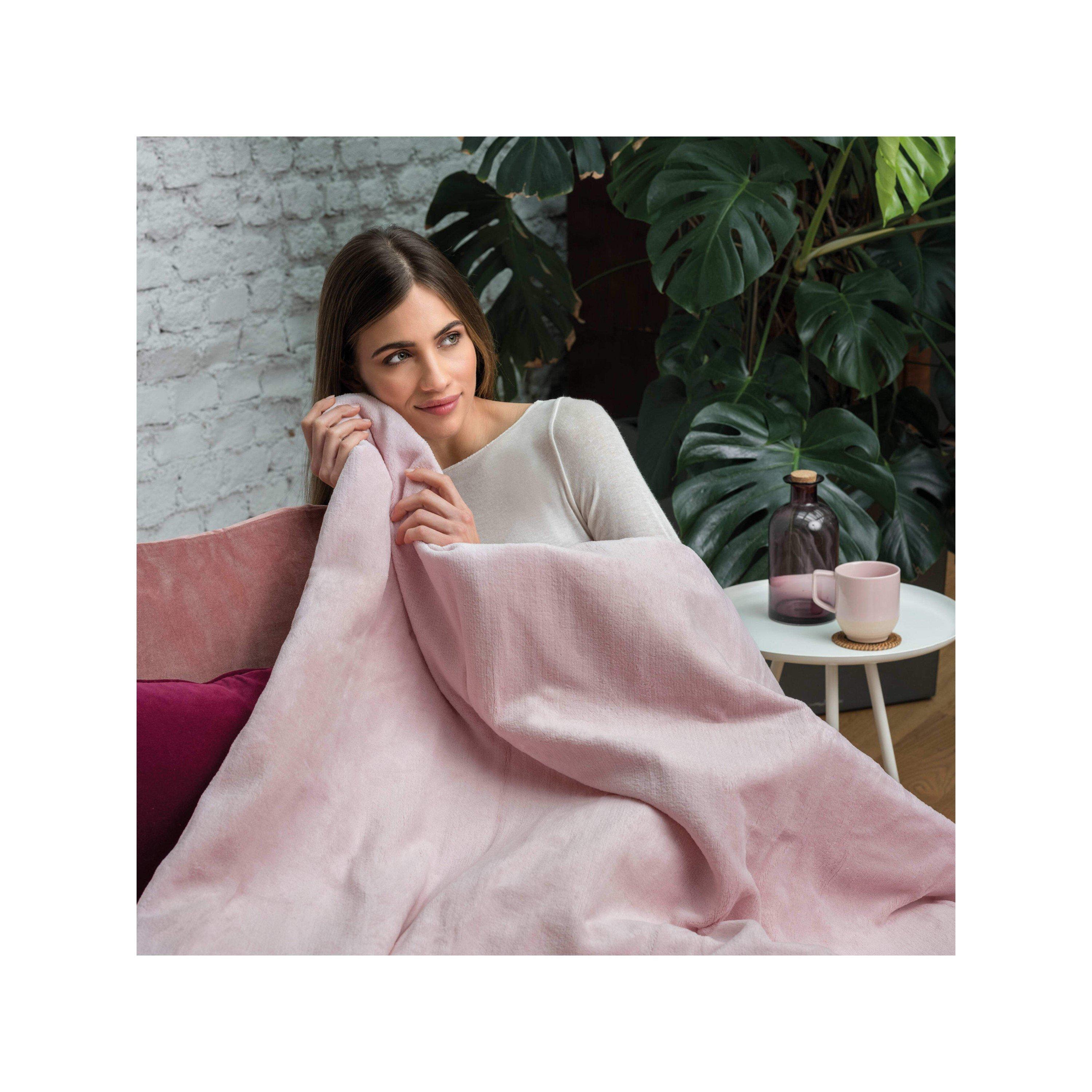 Pink - Dreamland - Dreamland IntelliHeat Soft Heated Blanket Pink