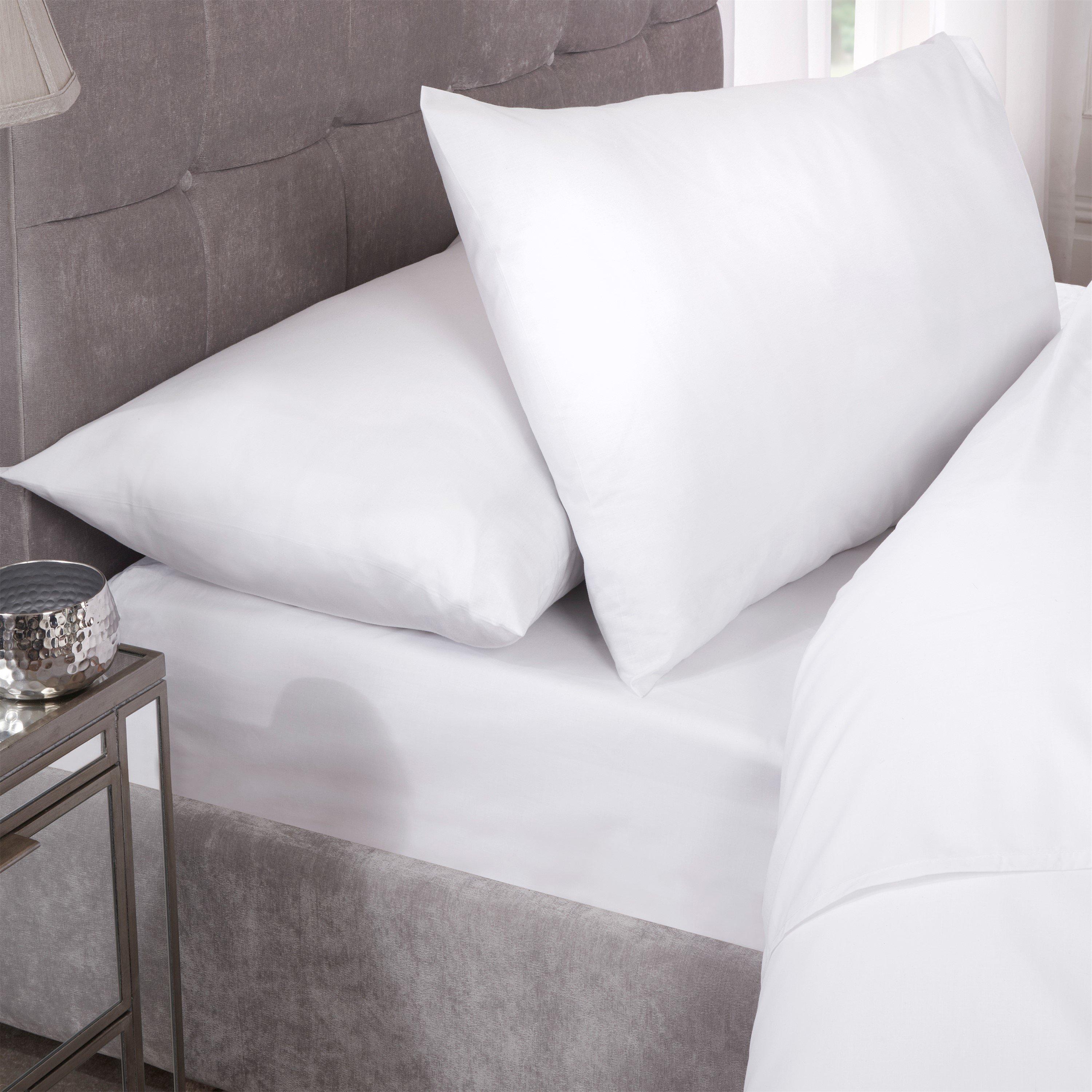 White - Emma Barclay - Fitted Sheet 180 Thread Count Percale