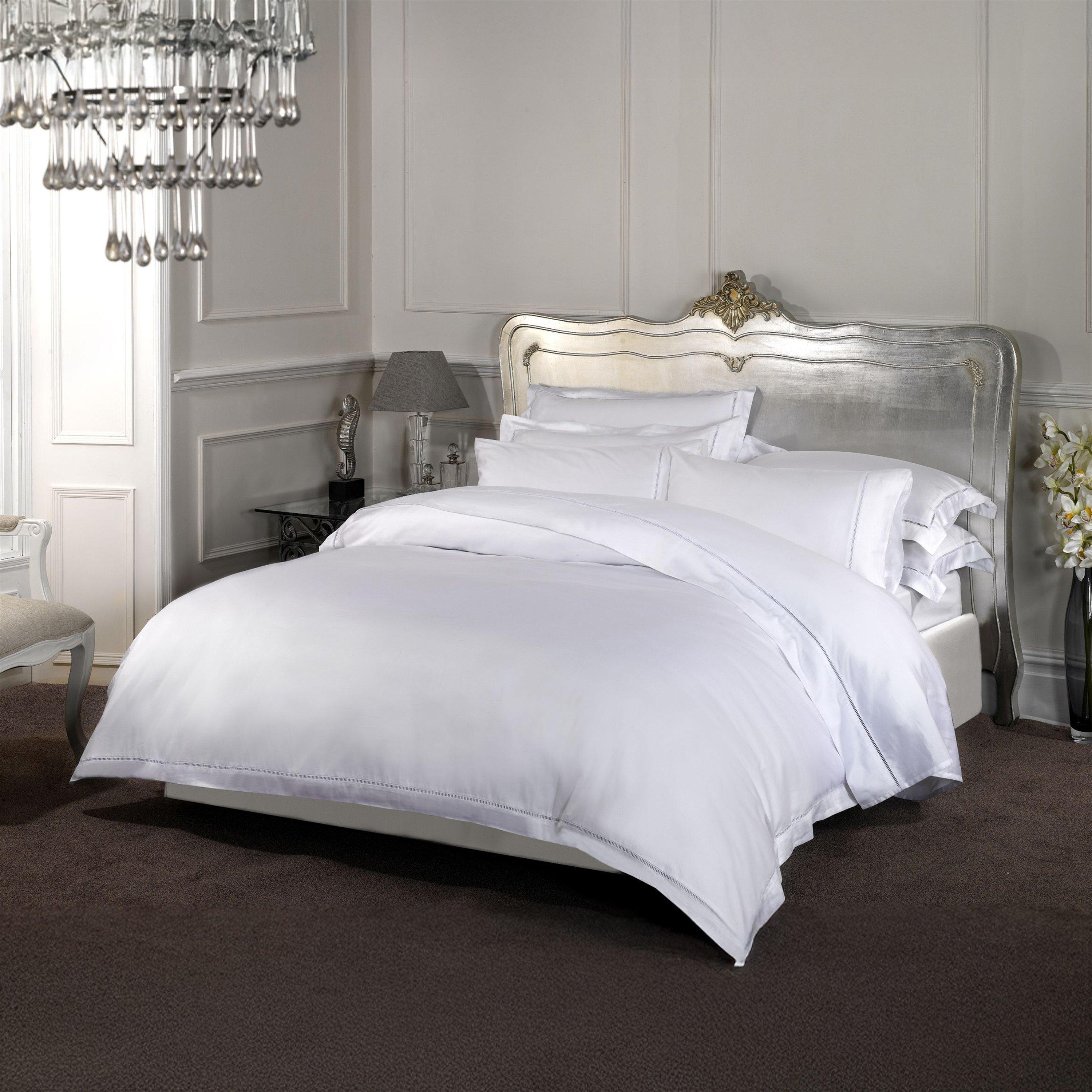 White - Emma Barclay - Extra Deep Fitted Sheet 1000 Thread Count Cotton - 1