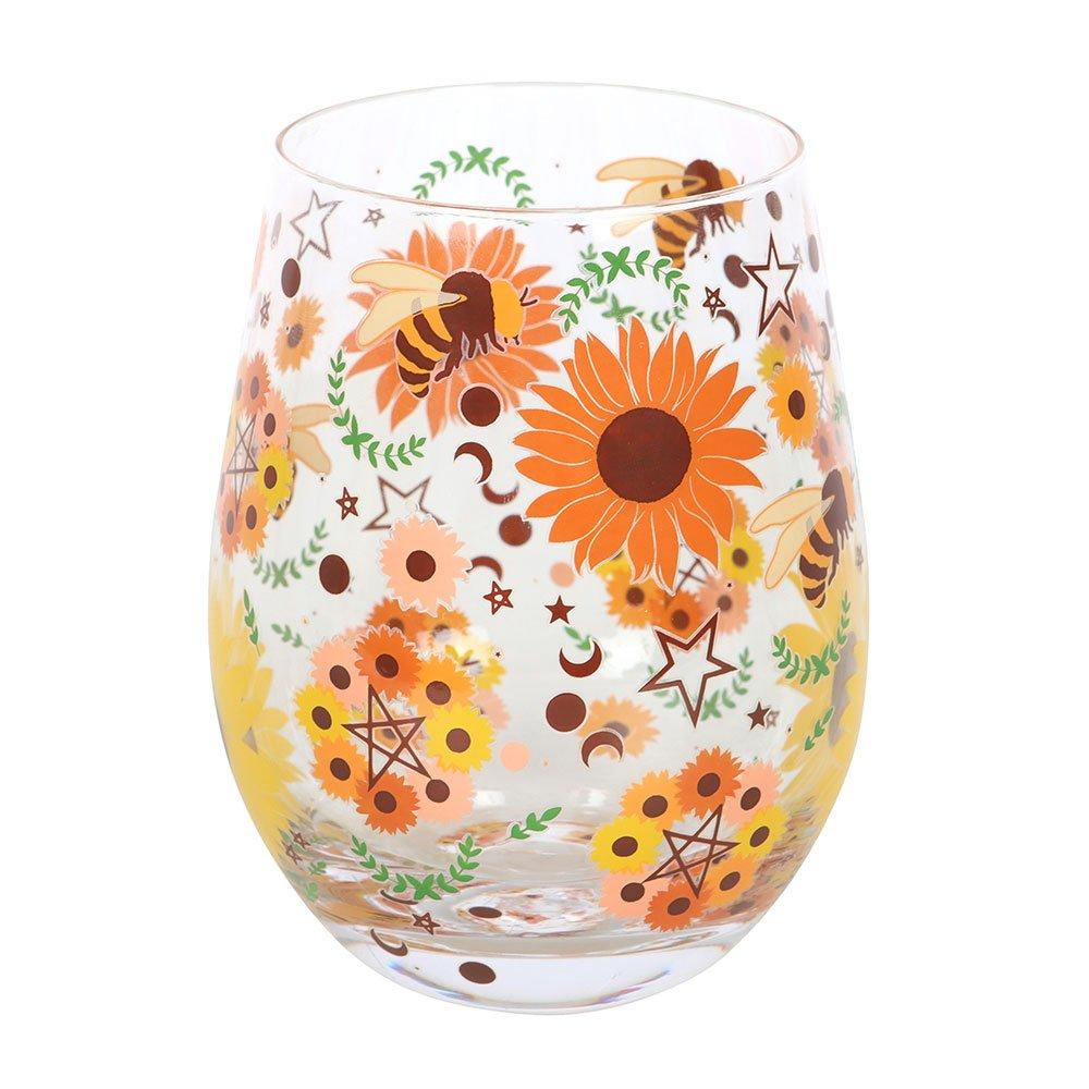 Yellow - Something Different - Bee Radiant Print Stemless Glass - 2