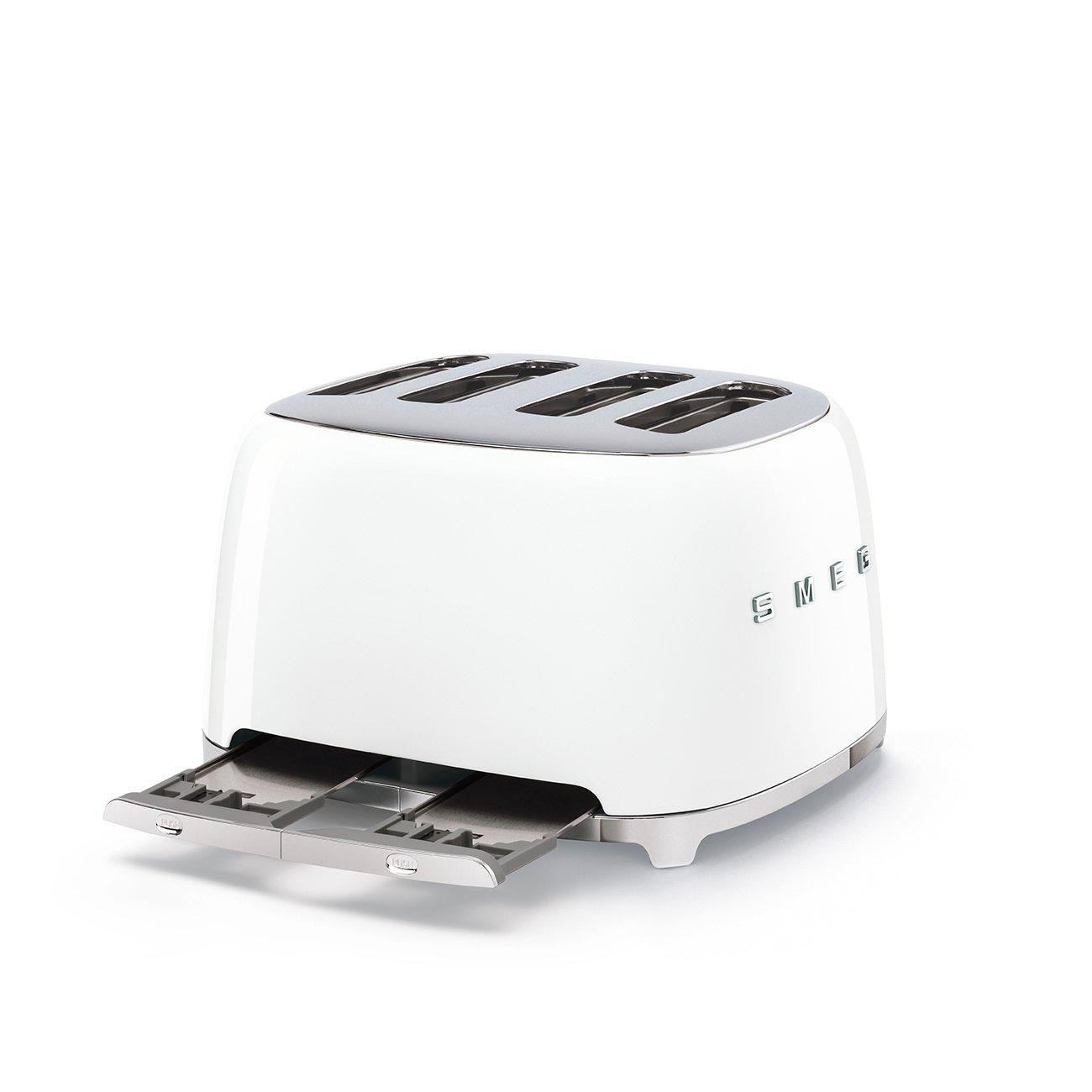 White - Smeg - 50s 4 by 4 Slice Toaster White - 3