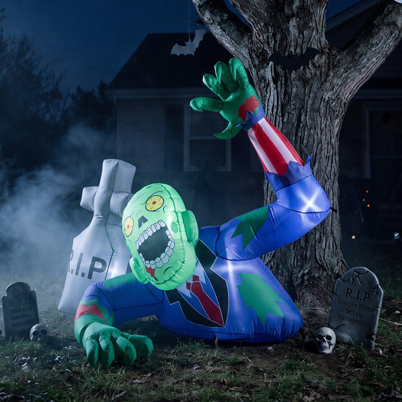 Multi - LIFE IDEAS - 5FT Halloween Inflatable Zombie - 1
