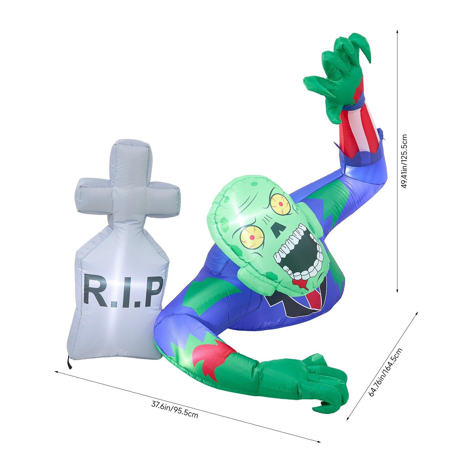 Multi - LIFE IDEAS - 5FT Halloween Inflatable Zombie - 2
