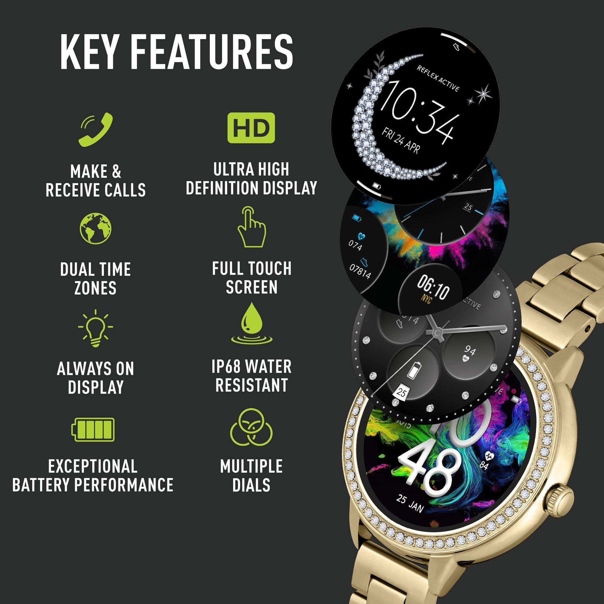 Pale Gold - Reflex Active - Reflex Active Series 41 Gold Amoled Watch - 2