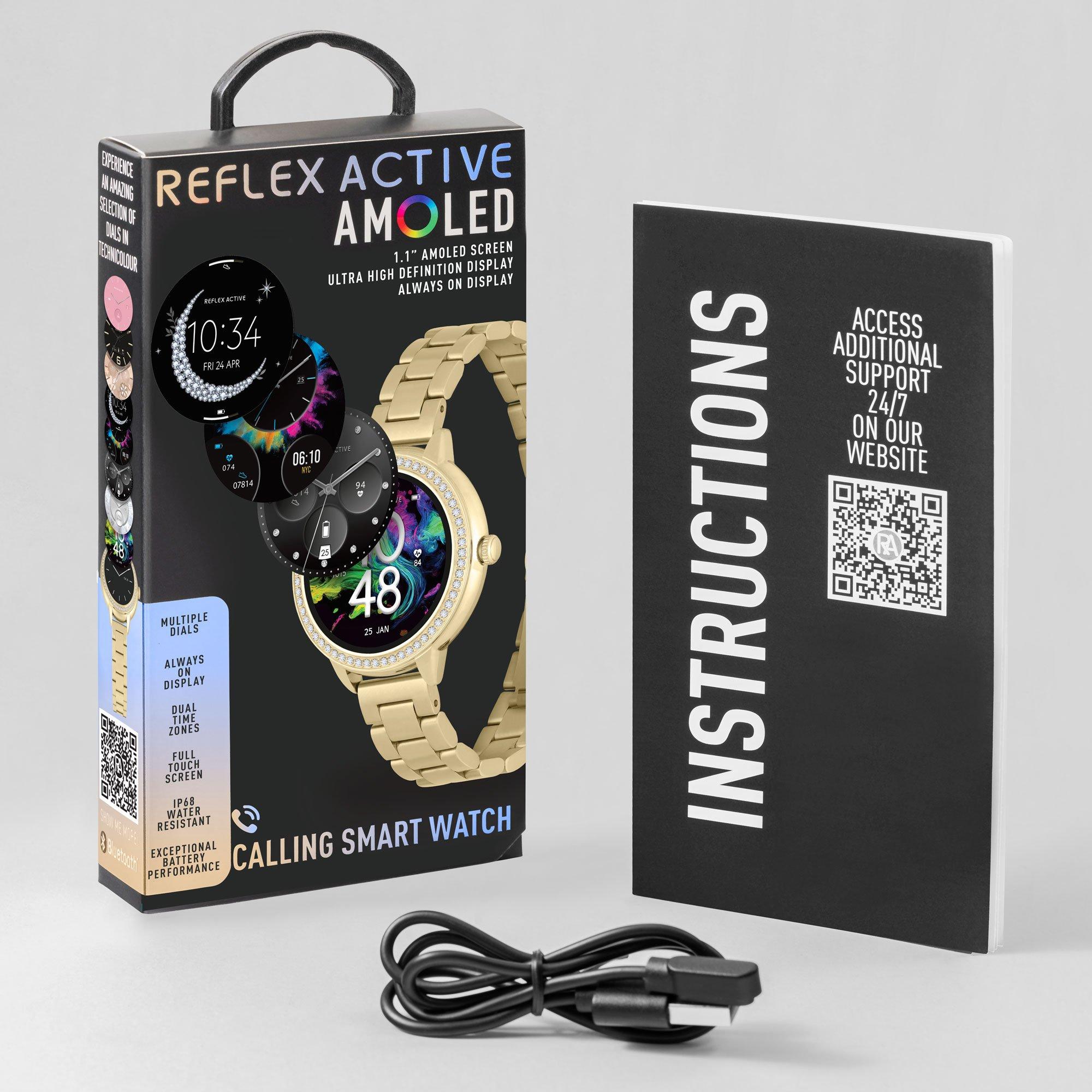 Pale Gold - Reflex Active - Reflex Active Series 41 Gold Amoled Watch - 6