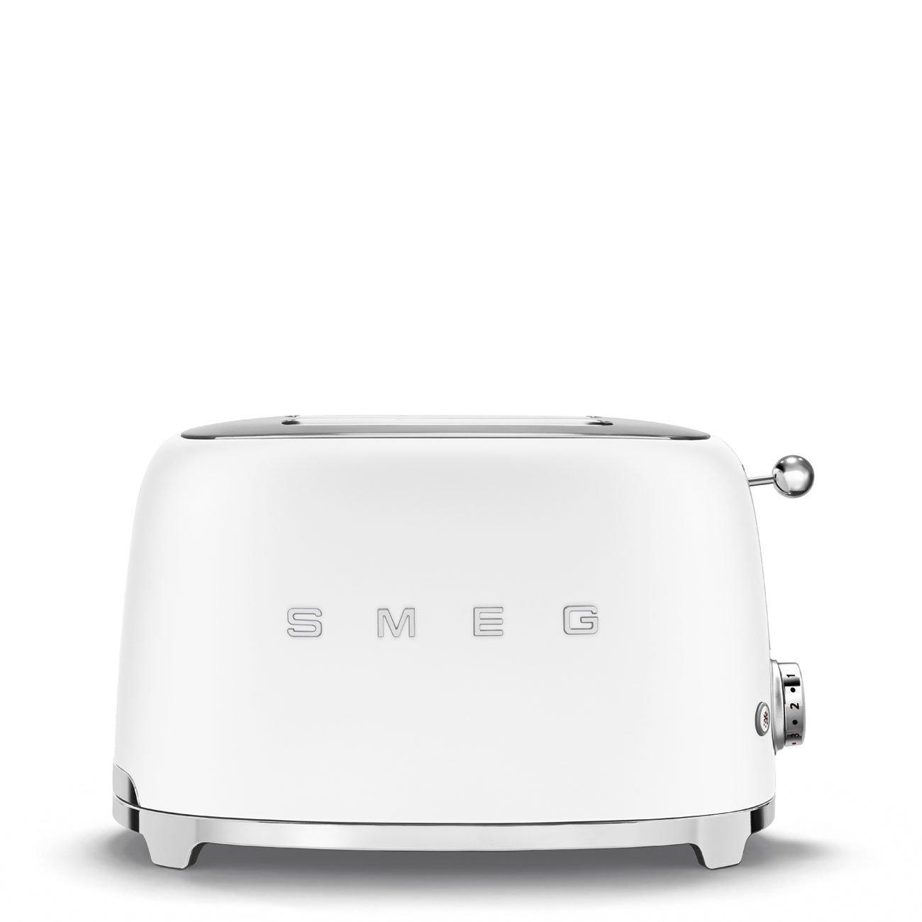 White - Smeg - 50s Style 2-Slice Toaster Matte - 1