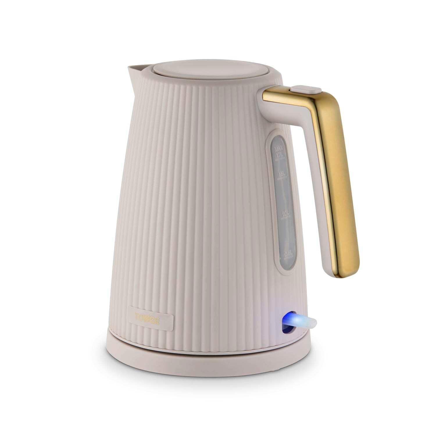 Matte Stone - Tower - Tower Velora Electric Kettle 1.7L Rapid Boil 3kW - 1