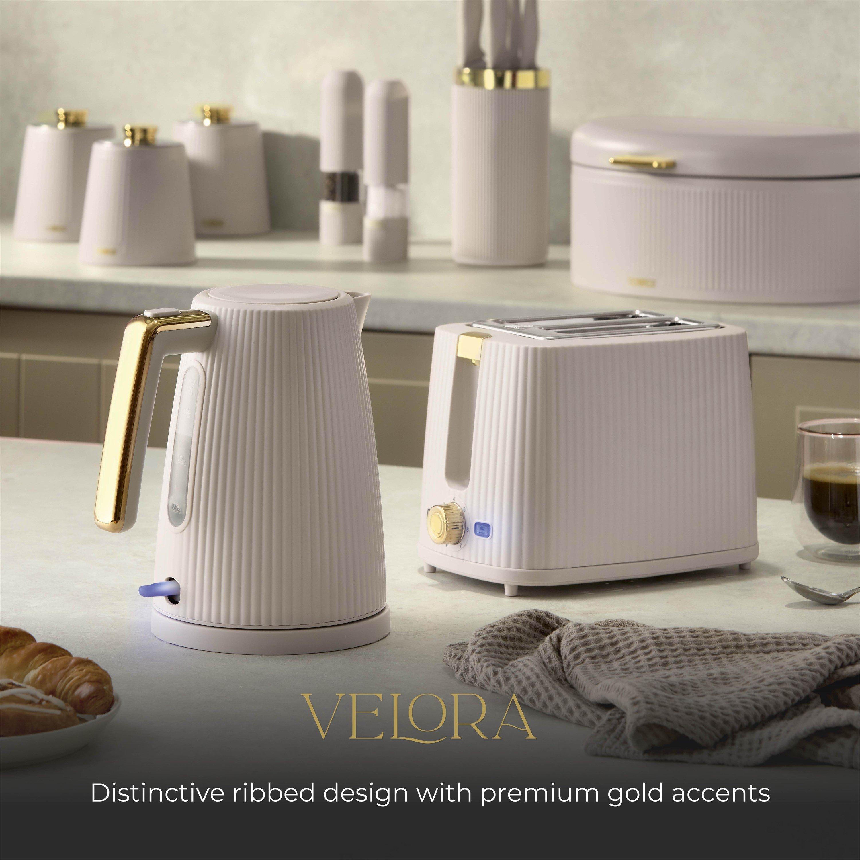Matte Stone - Tower - Tower Velora Electric Kettle 1.7L Rapid Boil 3kW - 6
