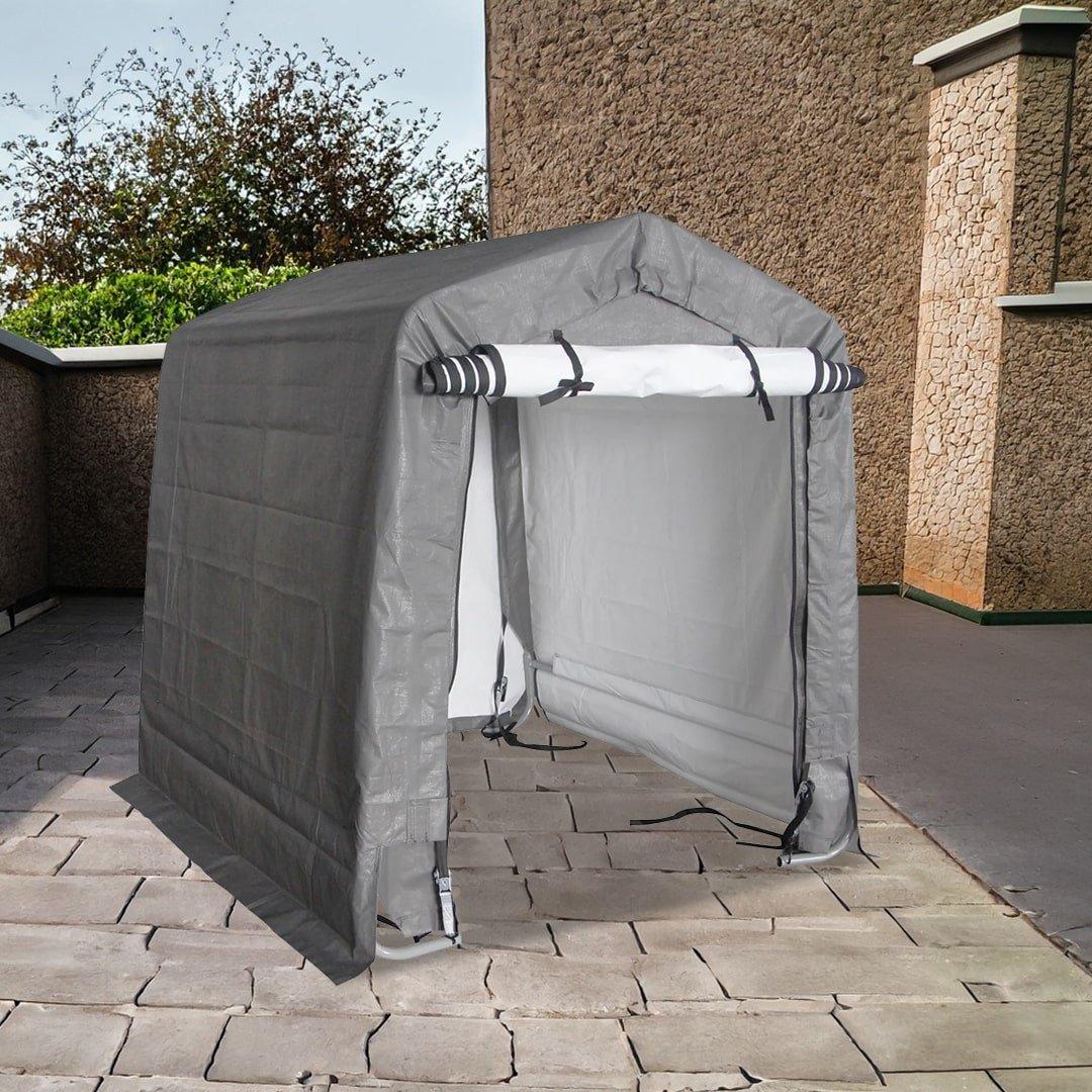 Light Grey - Store More - Lotus Populus Pop Up Portable Fabric Shed - 3