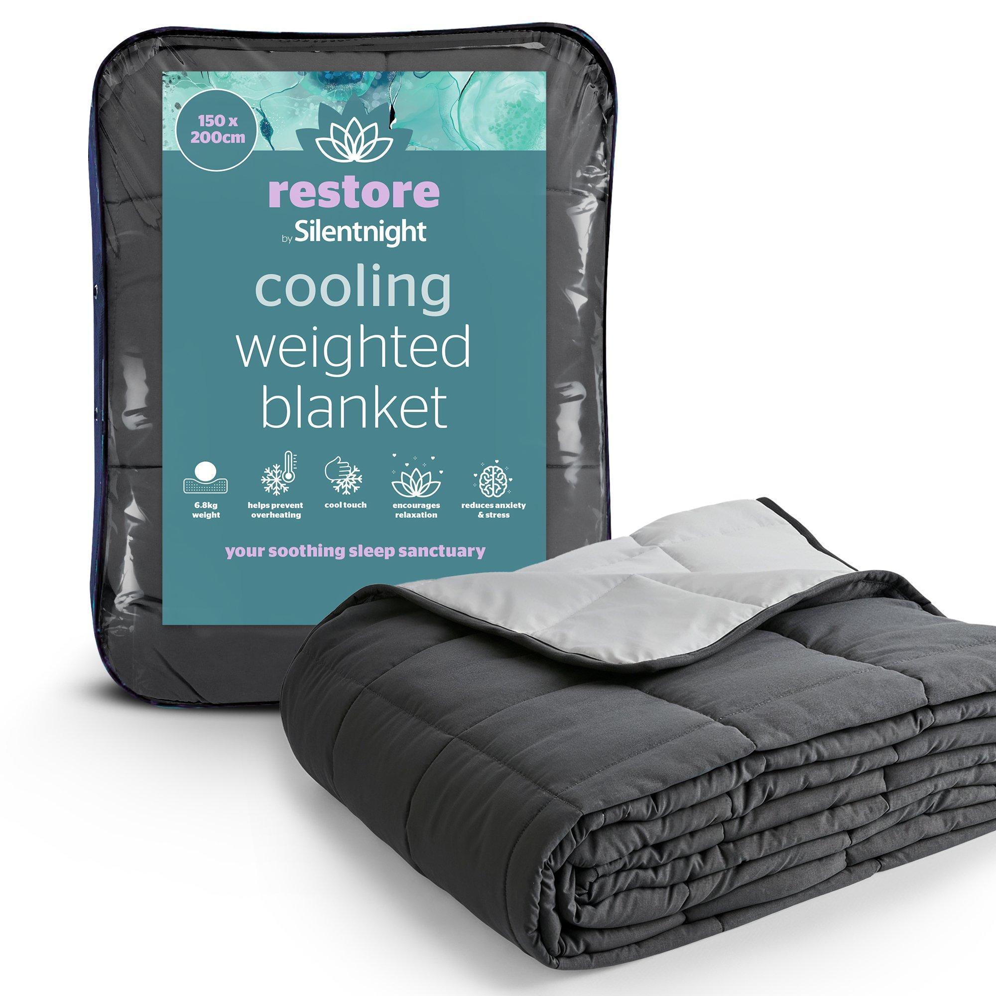 Grey - Silentnight - Restore Cooling Weighted Blanket 6.8kg - 1