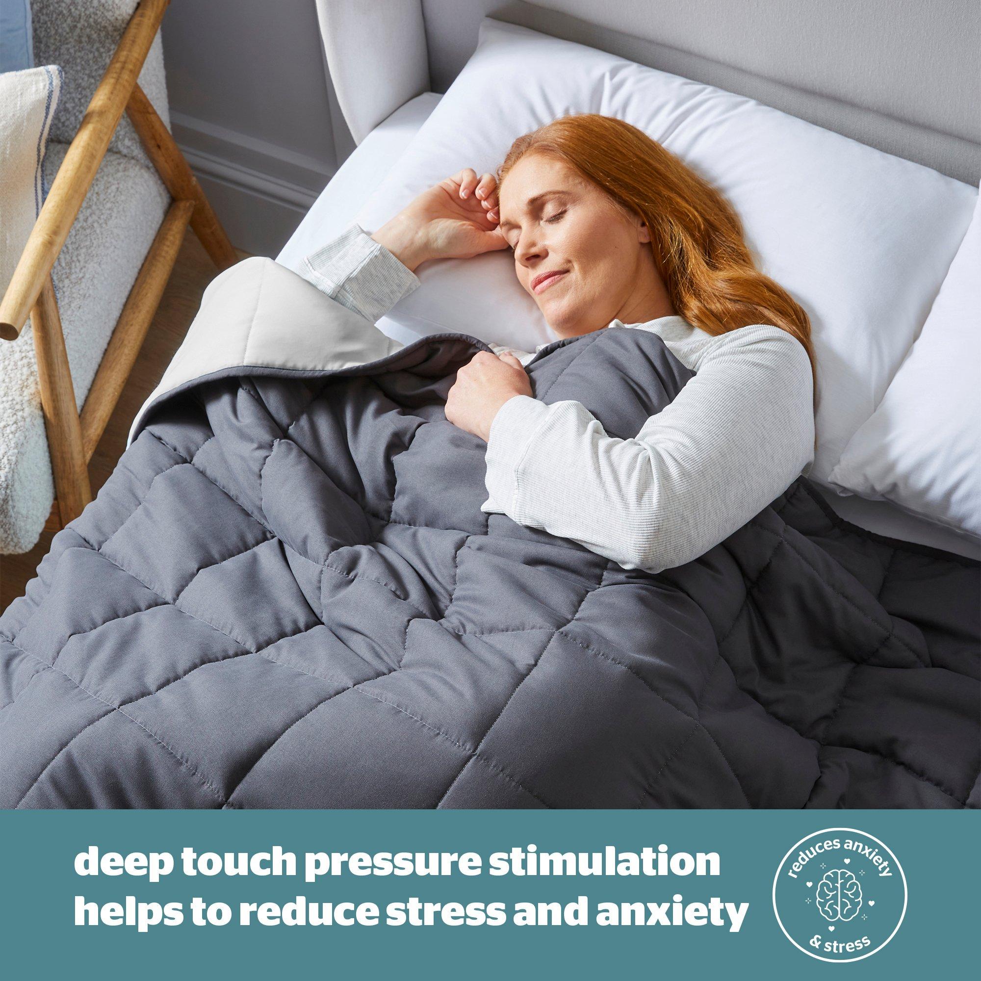 Grey - Silentnight - Restore Cooling Weighted Blanket 6.8kg - 2