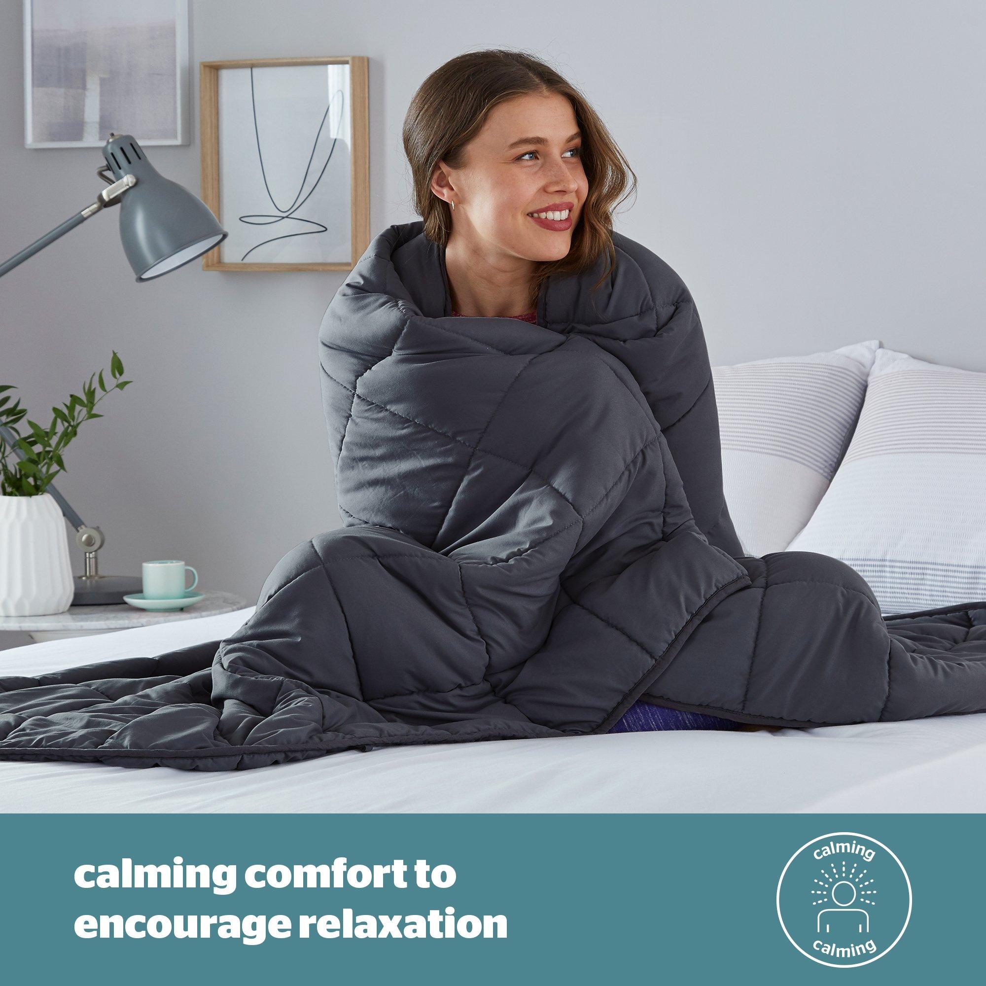 Grey - Silentnight - Restore Cooling Weighted Blanket 6.8kg - 6