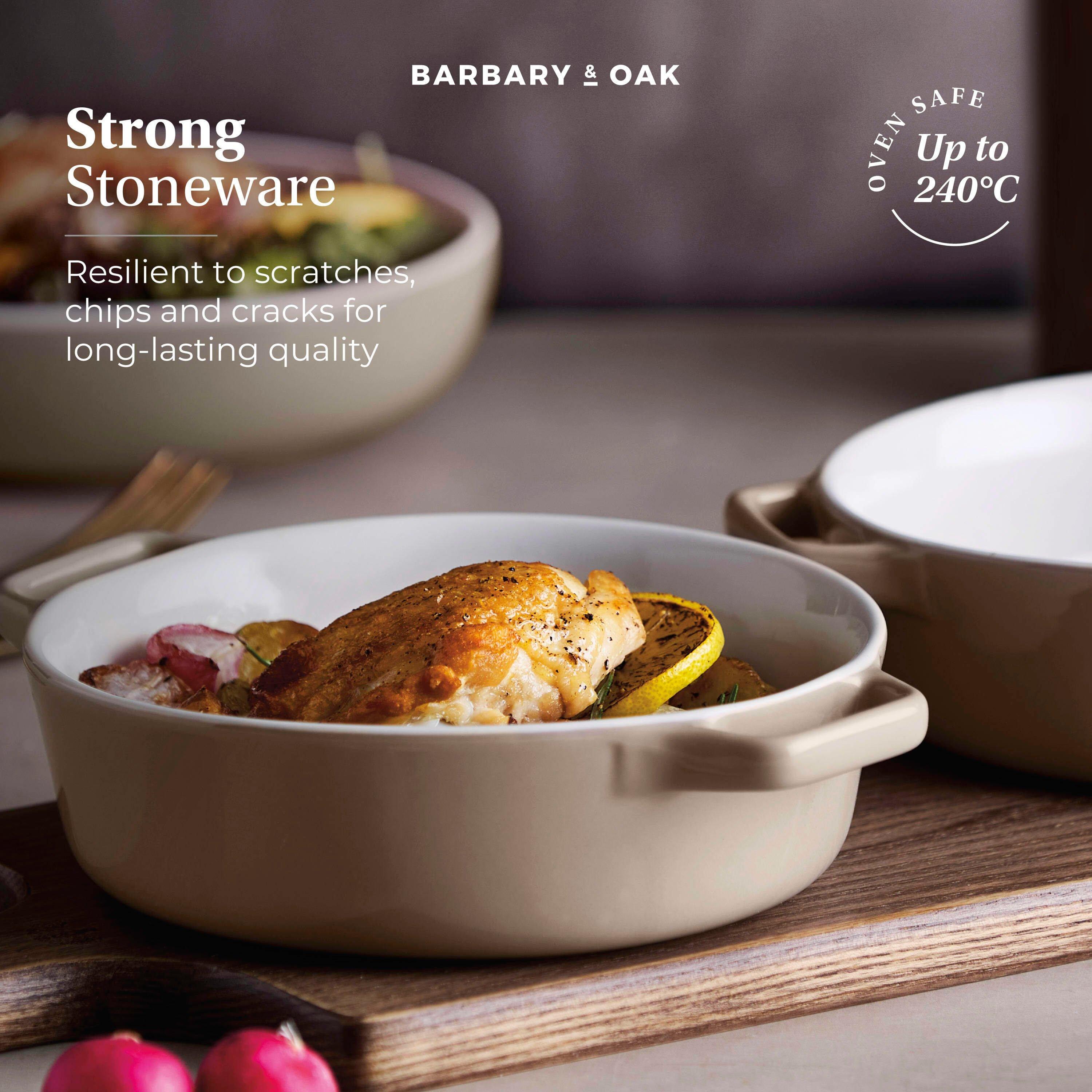 Cashmere - Barbary And Oak - Nattura Set of Two 21.5cm Round Baking Dishes Cashmere - 3