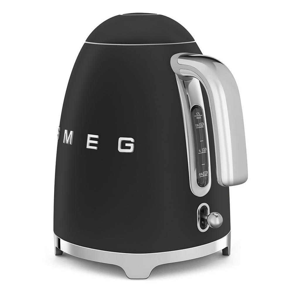 Black - Smeg - Smeg Retro Style 1.7 Litre Kettle Matte Black - 3