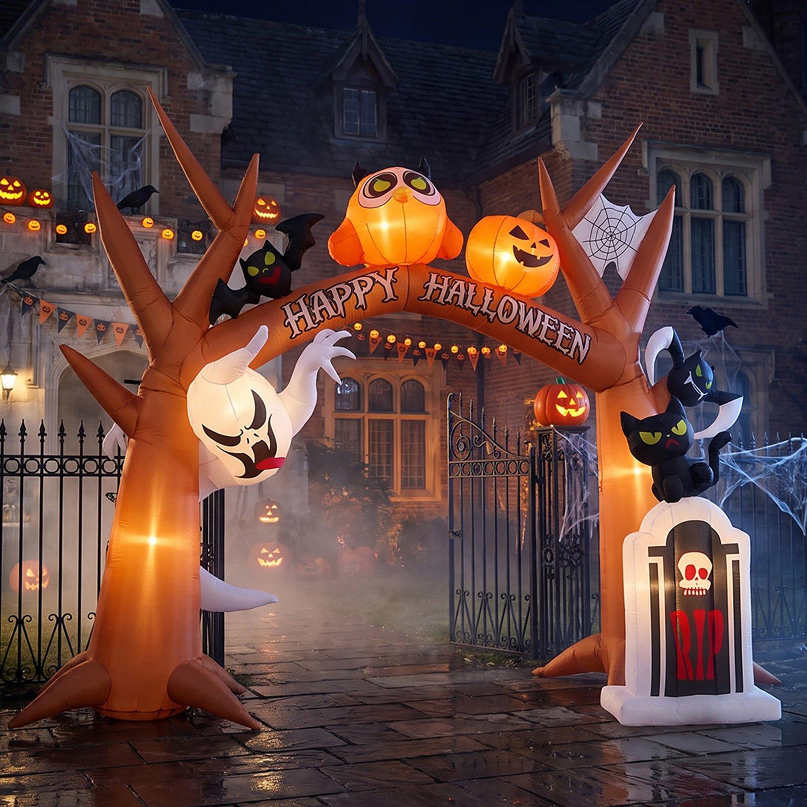 Multi - LIFE IDEAS - 9FT Blow-up Halloween Archway Inflatable - 1