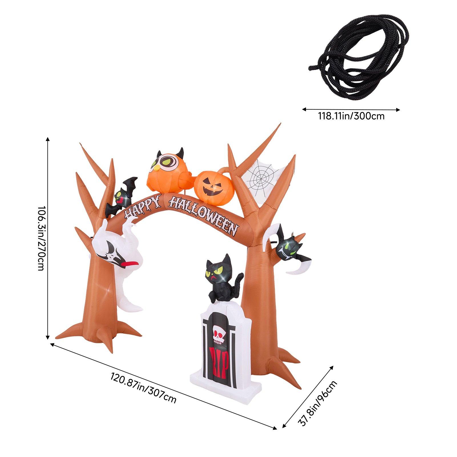 Multi - LIFE IDEAS - 9FT Blow-up Halloween Archway Inflatable - 2