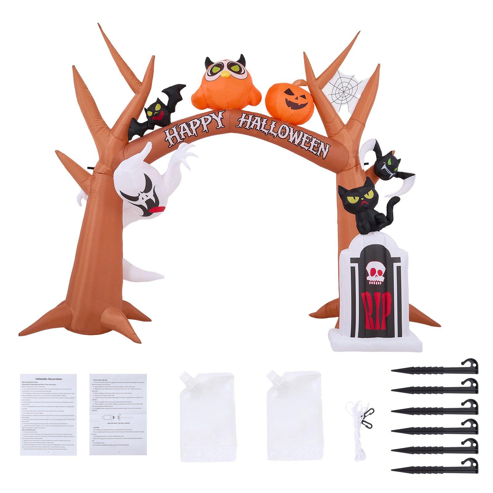 Multi - LIFE IDEAS - 9FT Blow-up Halloween Archway Inflatable - 7