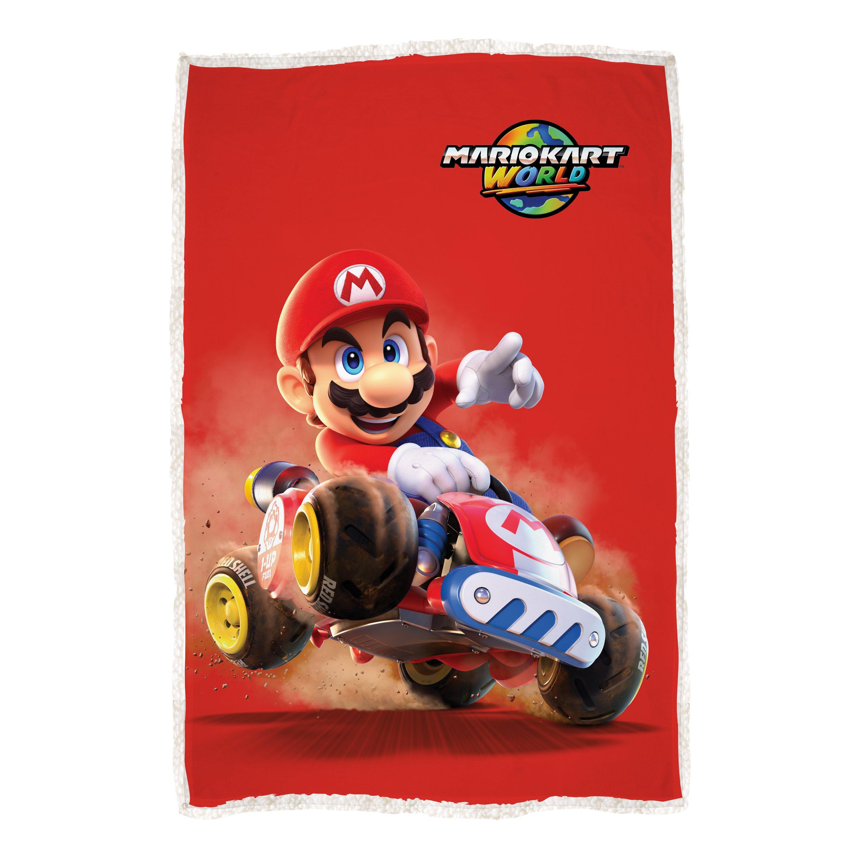 Red - Nintendo - Nintendo Point Sherpa Back Fleece Blanket - 1