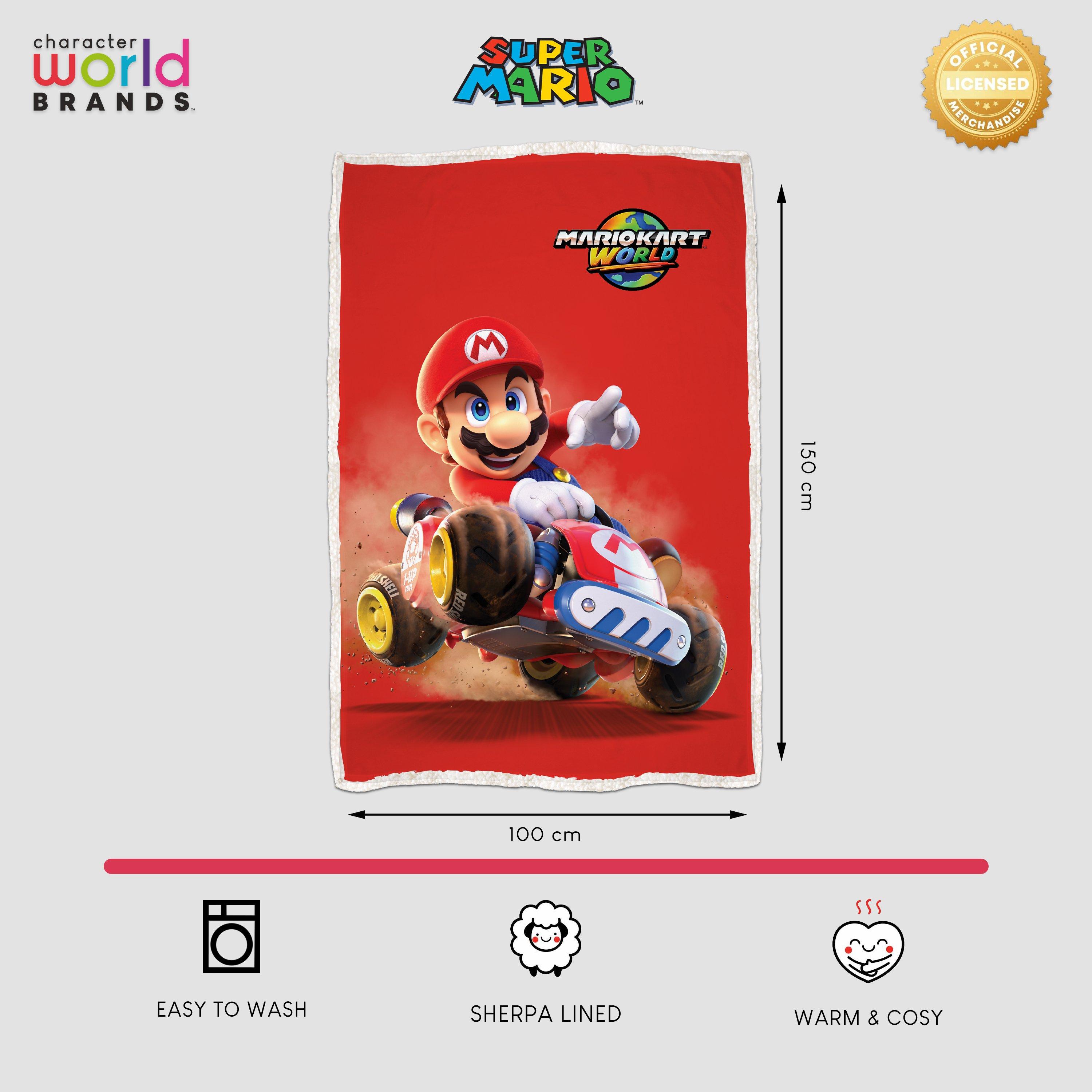 Red - Nintendo - Nintendo Point Sherpa Back Fleece Blanket - 2