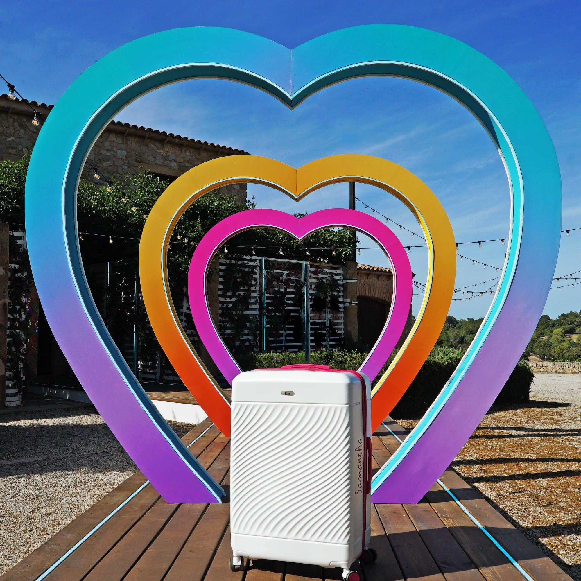 Pink - Rock - Rock Love Island Suitcase Pink - 7