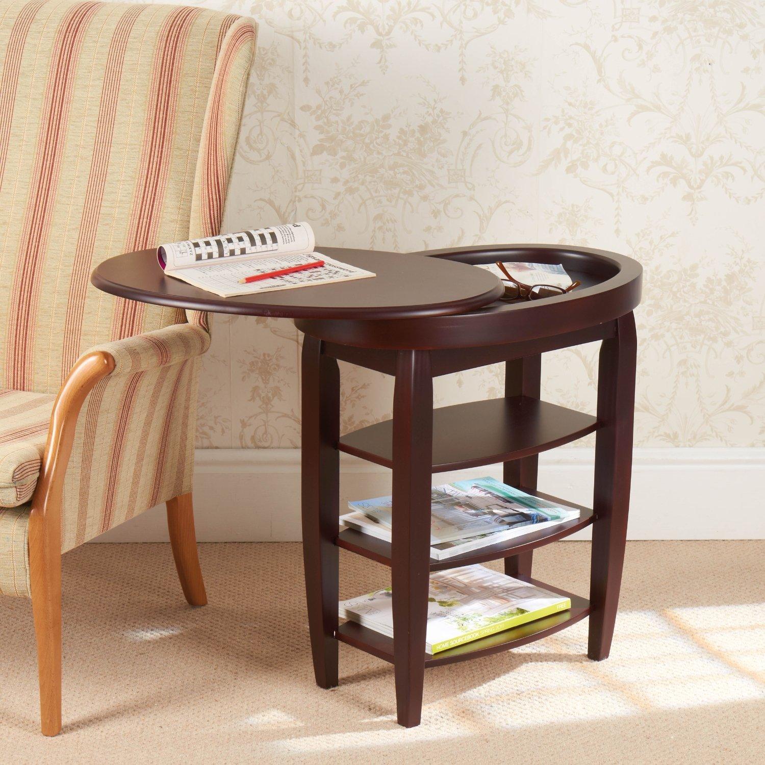 Mahogany - Greenhurst - Swivel Top side table - 1