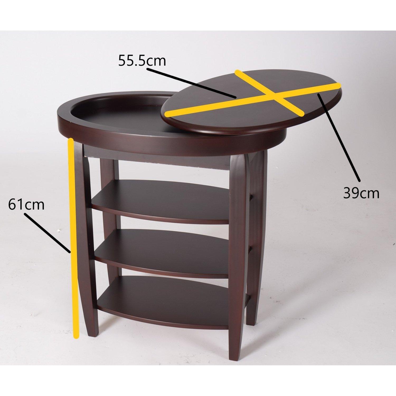 Mahogany - Greenhurst - Swivel Top side table - 3