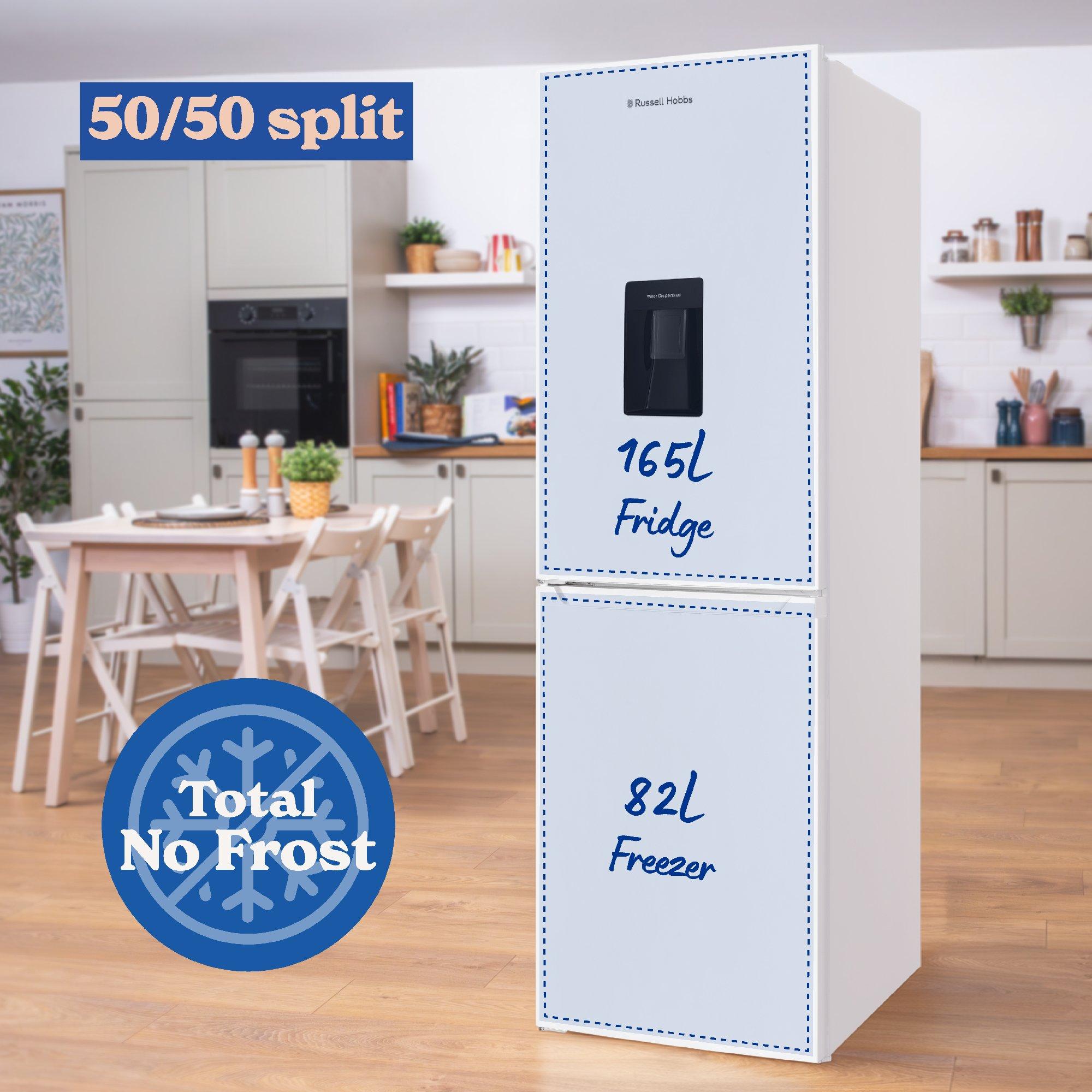 White - Russell Hobbs - RH181TNF552E2WWD Fridge Freezer + Water Dispenser - 3