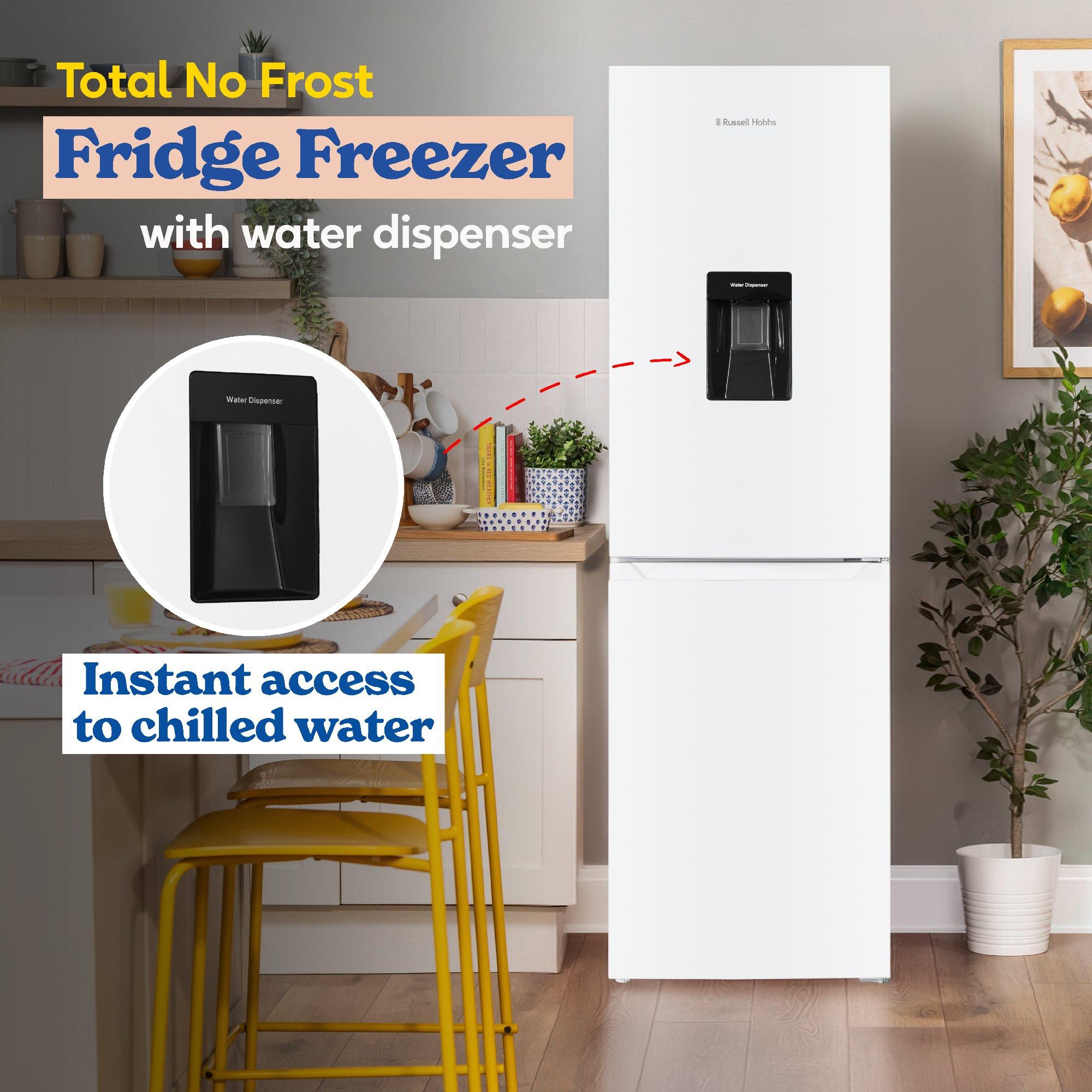 White - Russell Hobbs - RH181TNF552E2WWD Fridge Freezer + Water Dispenser - 5