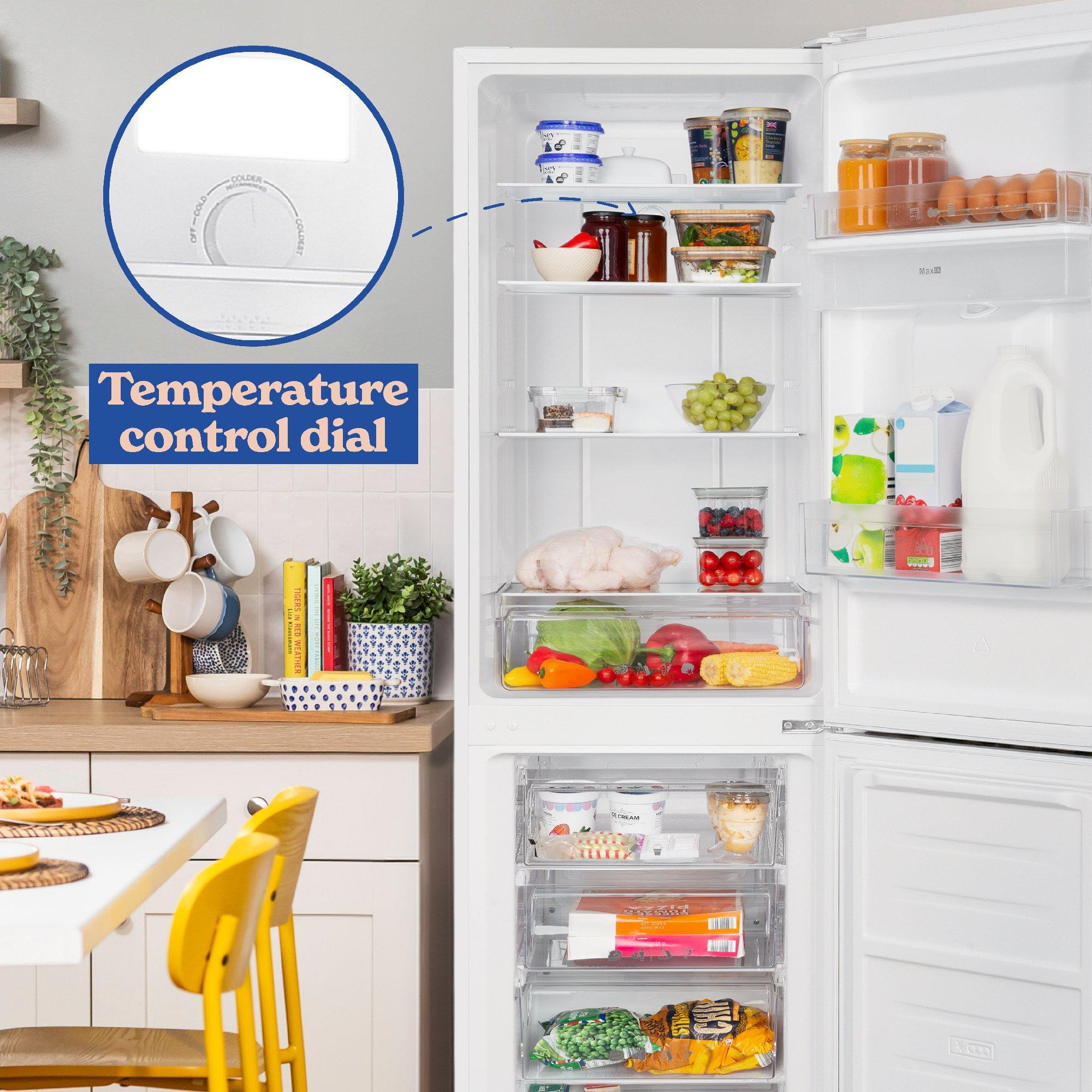 White - Russell Hobbs - RH181TNF552E2WWD Fridge Freezer + Water Dispenser - 7
