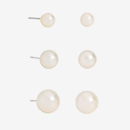 Mood Pearl Stud Earrings - Pack of 3