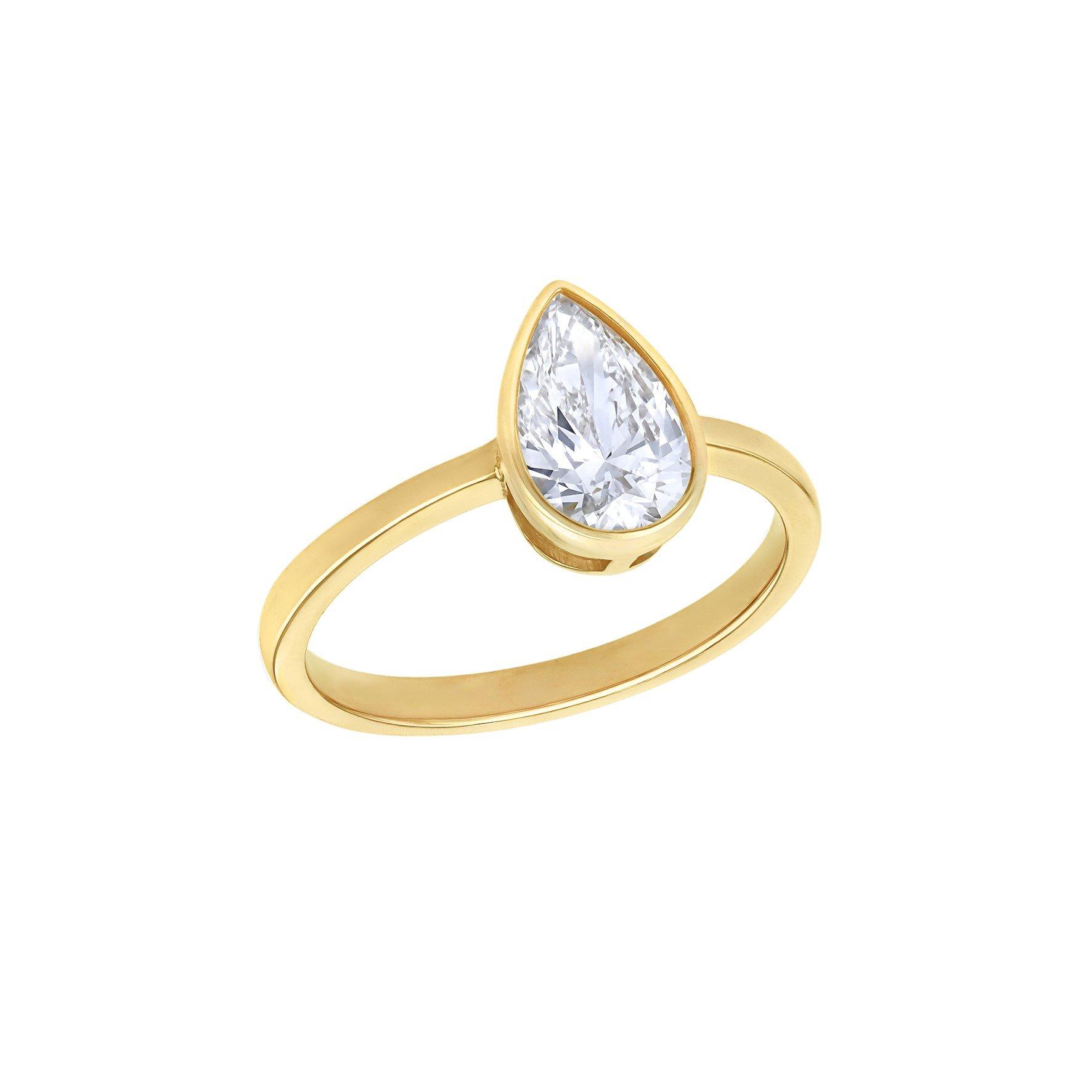 Yellow Gold - Be You - 9ct Gold 1ct Oval Lab Created Diamond Ring - 1