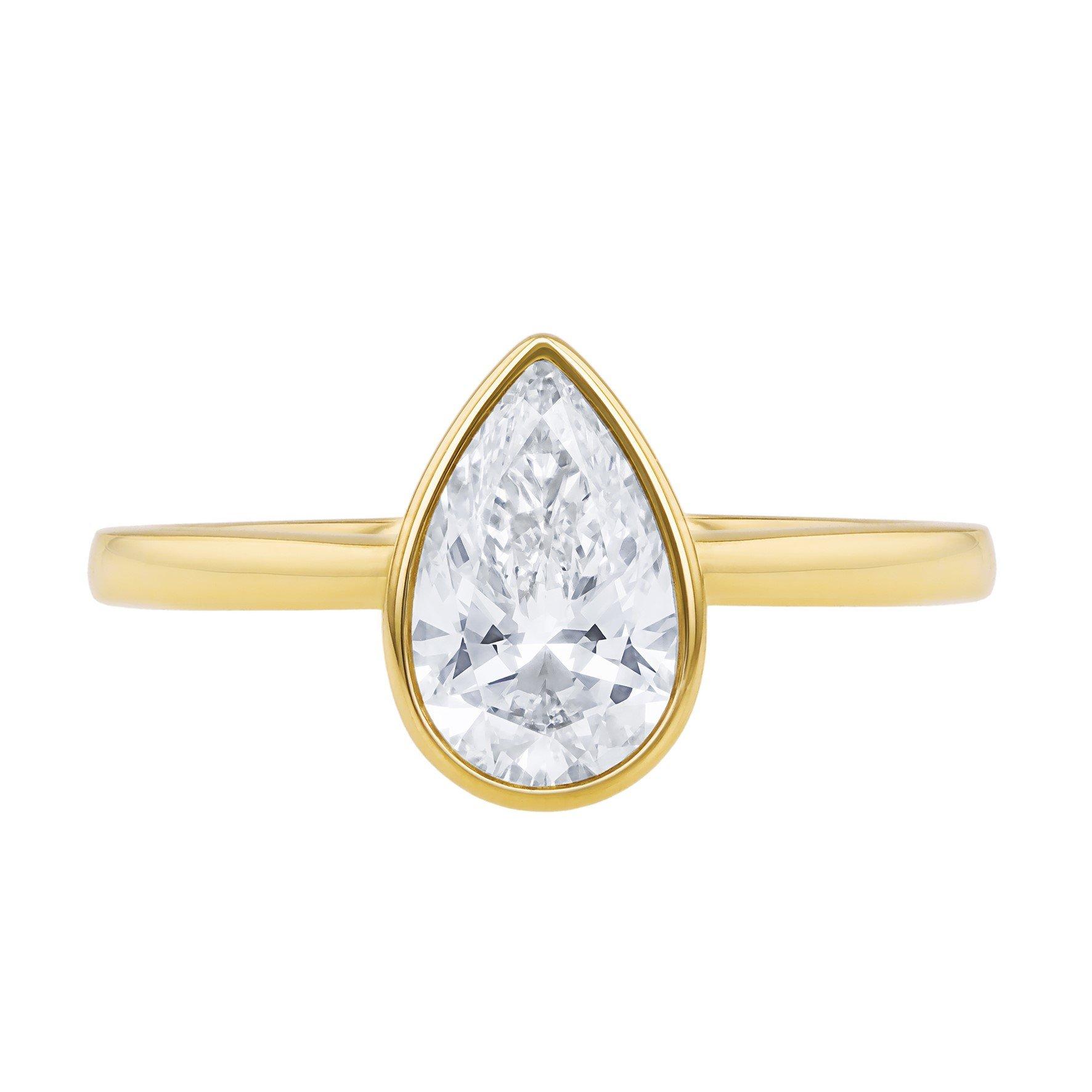 Yellow Gold - Be You - 9ct Gold 1ct Oval Lab Created Diamond Ring - 2