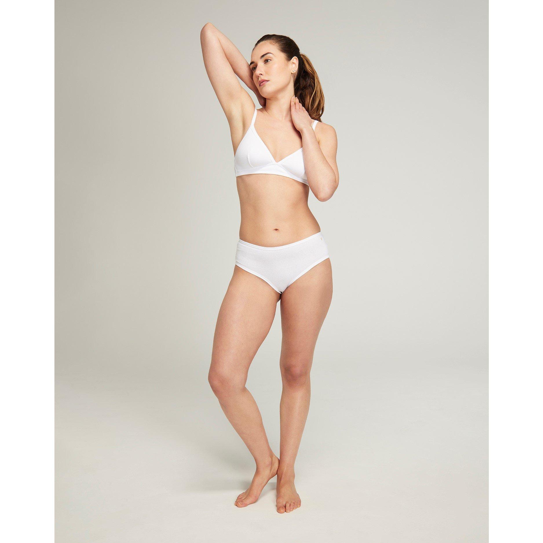 White - Nudea - THE MIDI BRIEF 2 PACK ORGANIC COTTON LOUNGE - 1