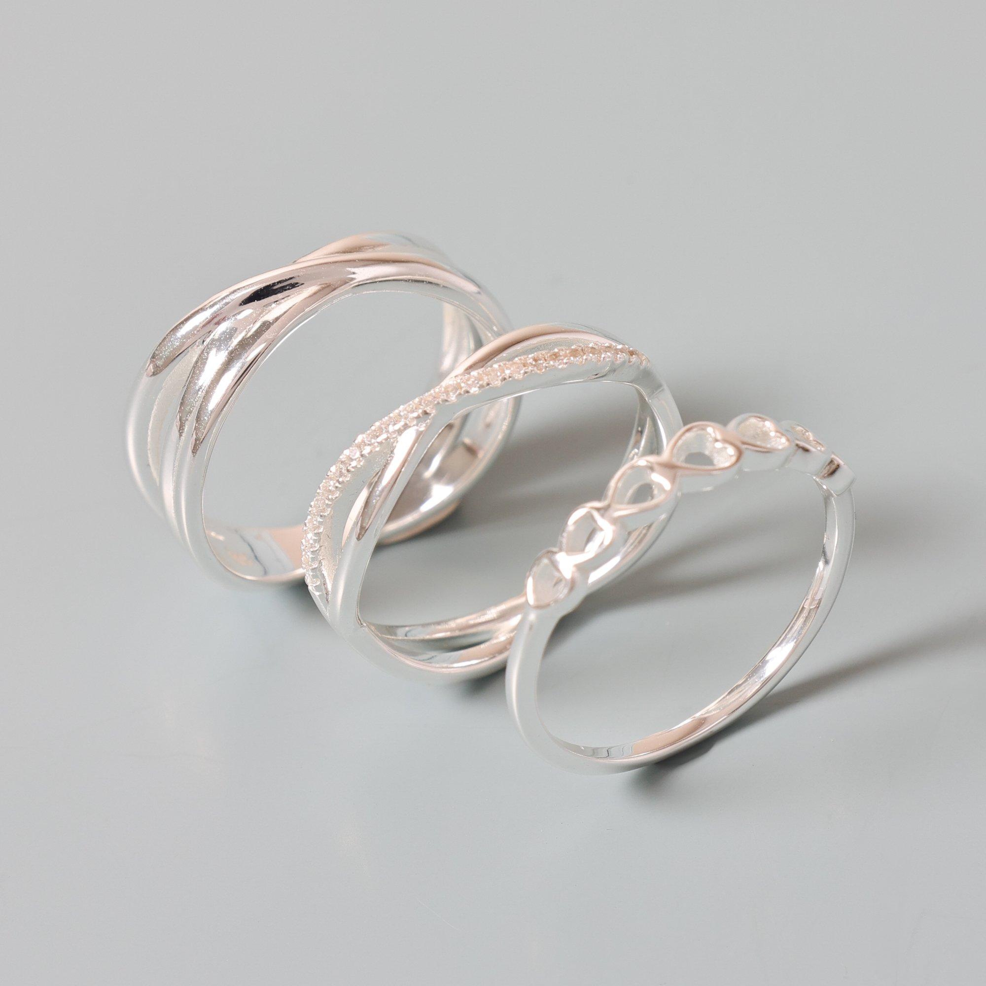 Silver - Simply Silver - Sterling Silver 925 Polished Open Heart Ring - 3