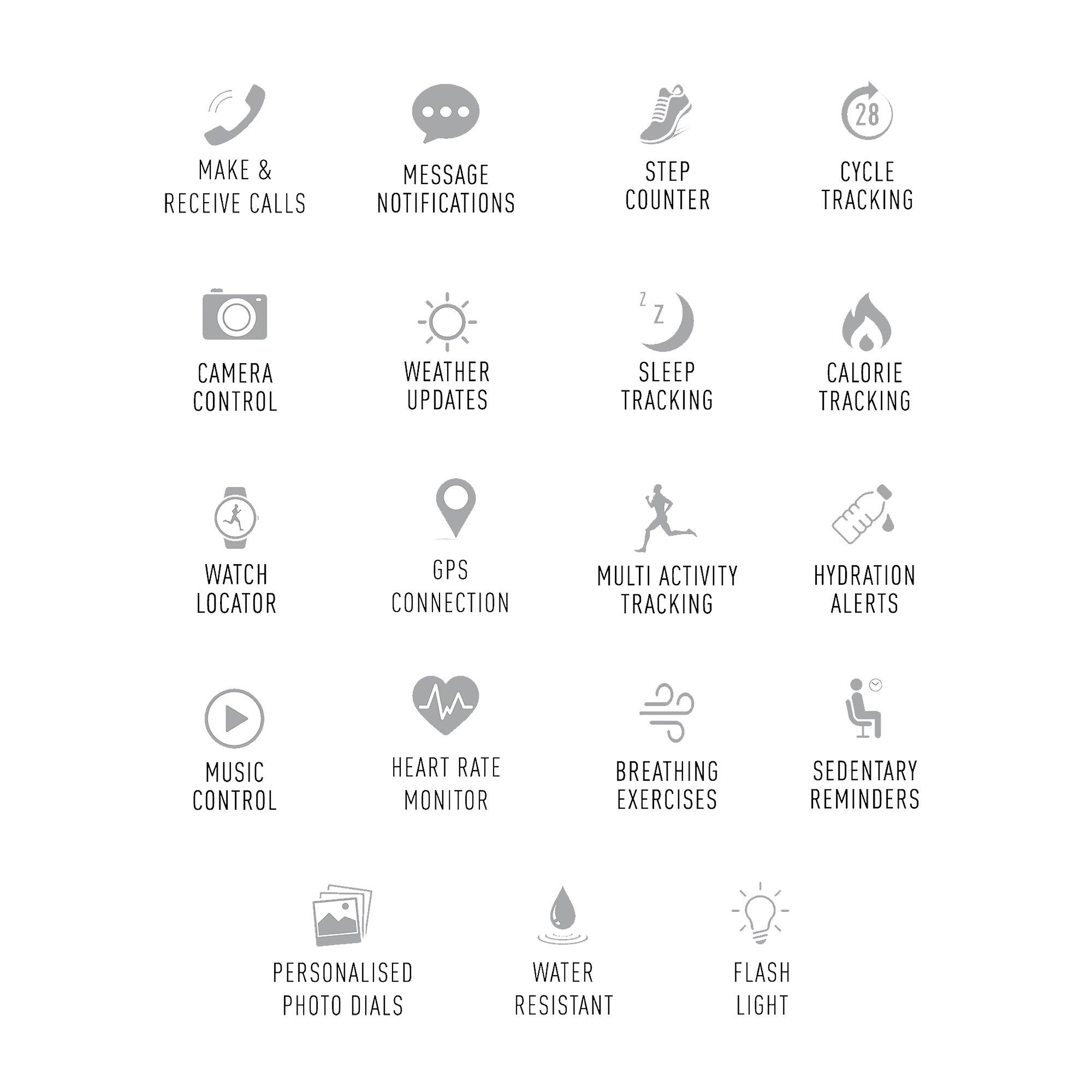 Pink - Reflex Active - Series 17 Pink Smart Watch & Earbuds - 4