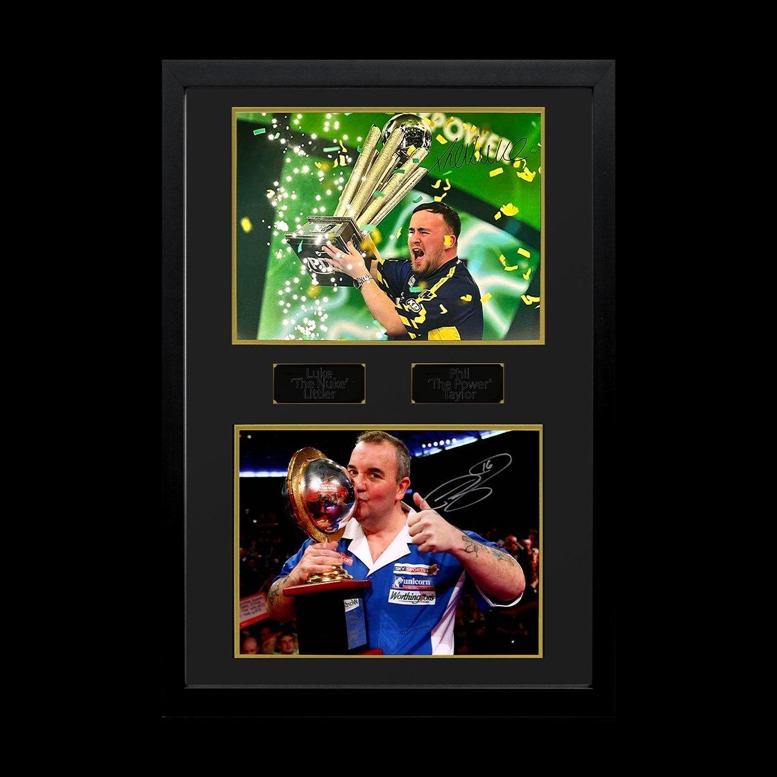 Purple - The Fan Cave - Luke Littler & Phil Taylor Signed World Champion I - 1