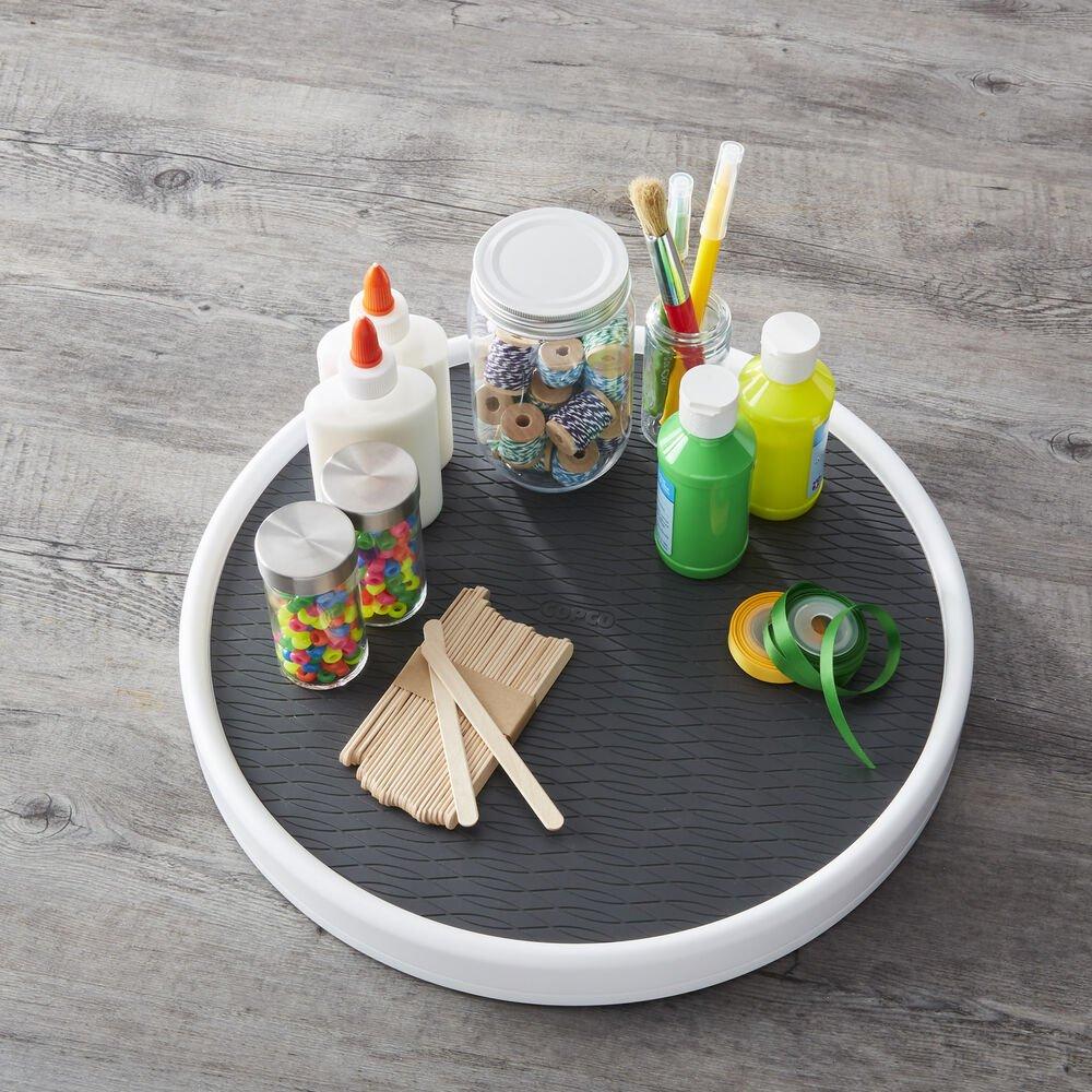 Grey - Copco - Copco Basics Non-Skid Plastic Lazy Susan Turntable - 3