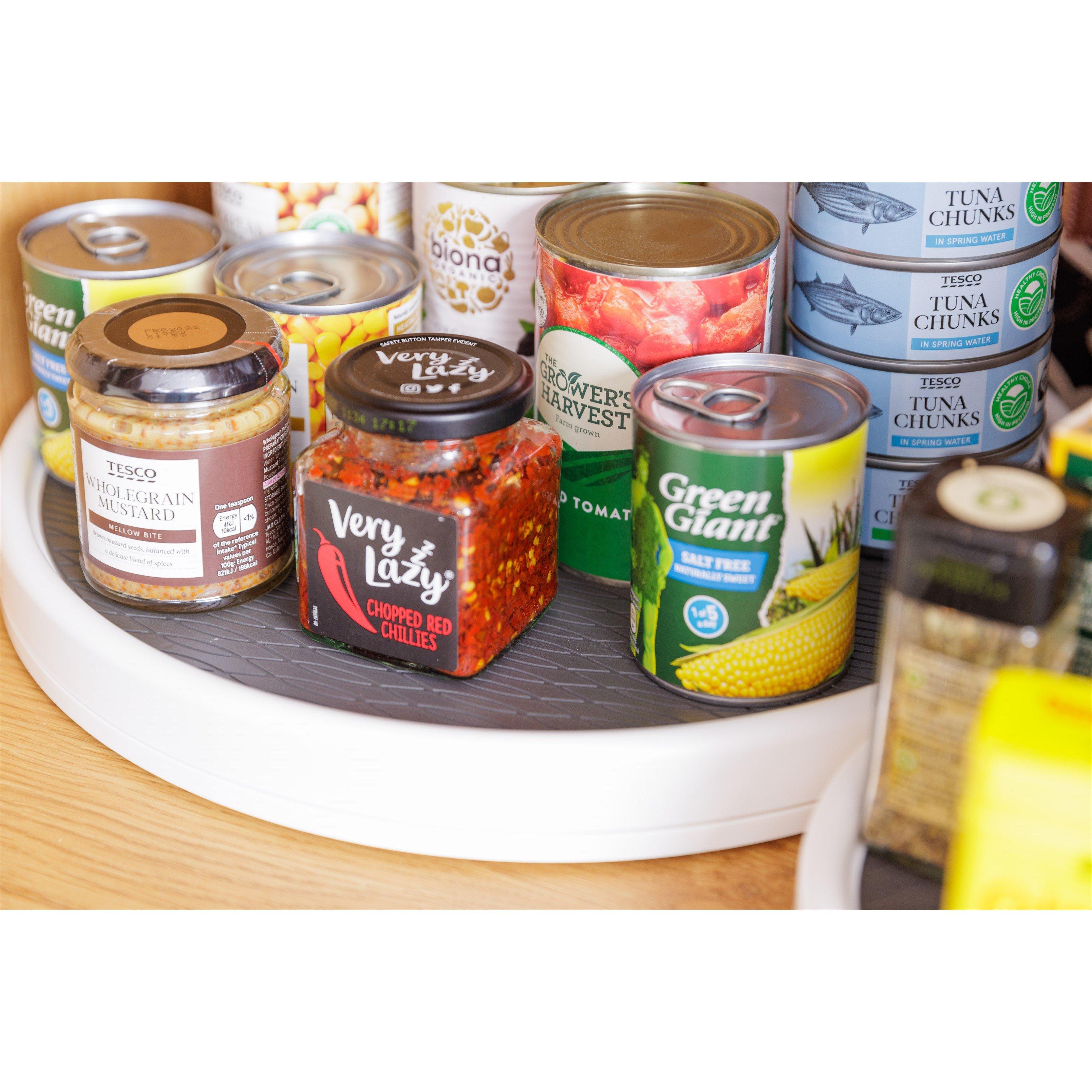 Grey - Copco - Copco Basics Non-Skid Plastic Lazy Susan Turntable - 4