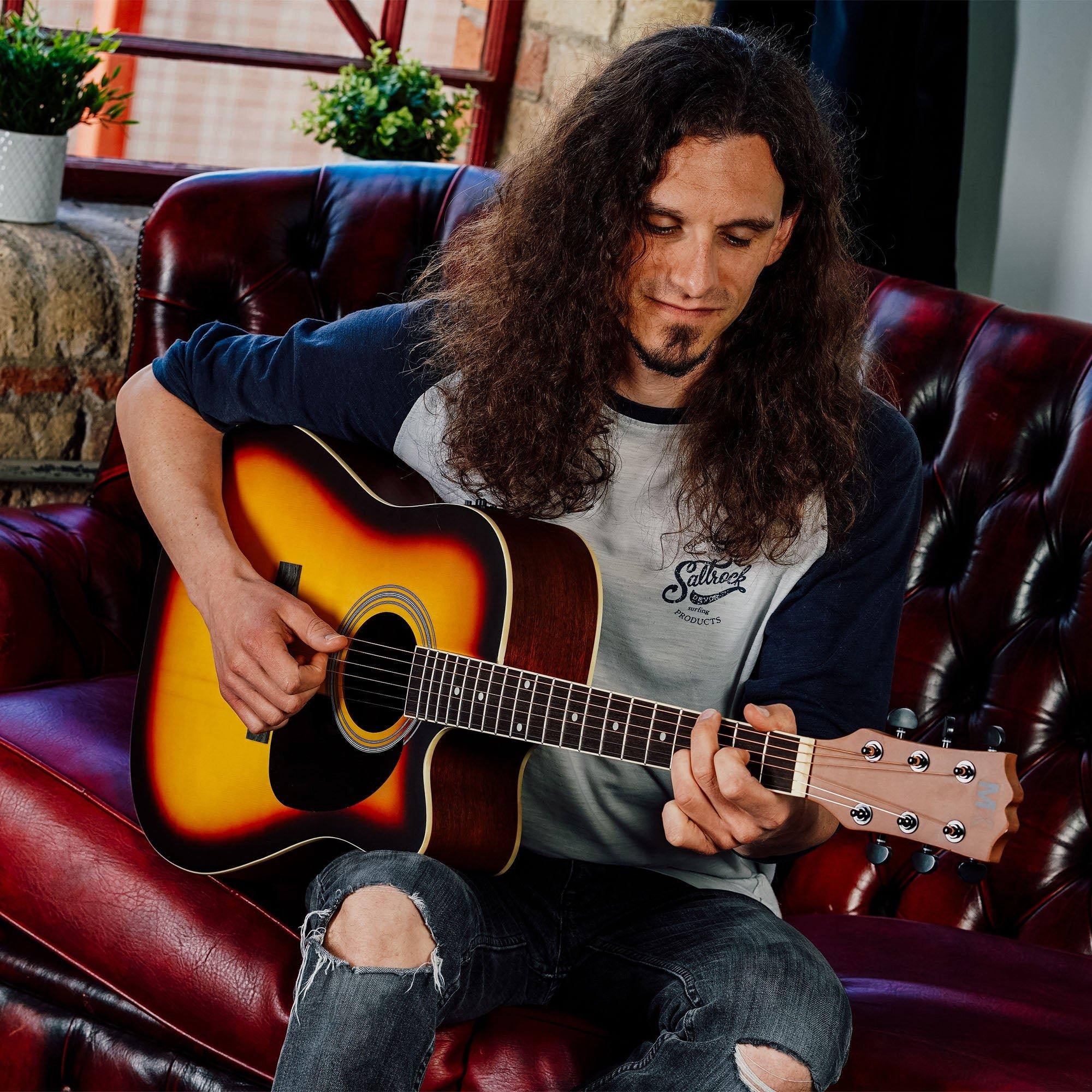 Sunburst - 3rd Avenue - Cutaway Electro Acoustic Guitar Pack - 5