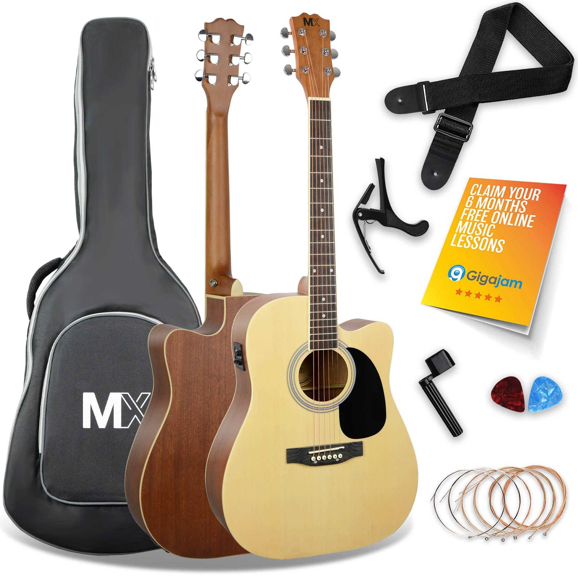 3Rd Avenue  Cutaway Electro Acoustic Guitar Pack - Natural - Full Size