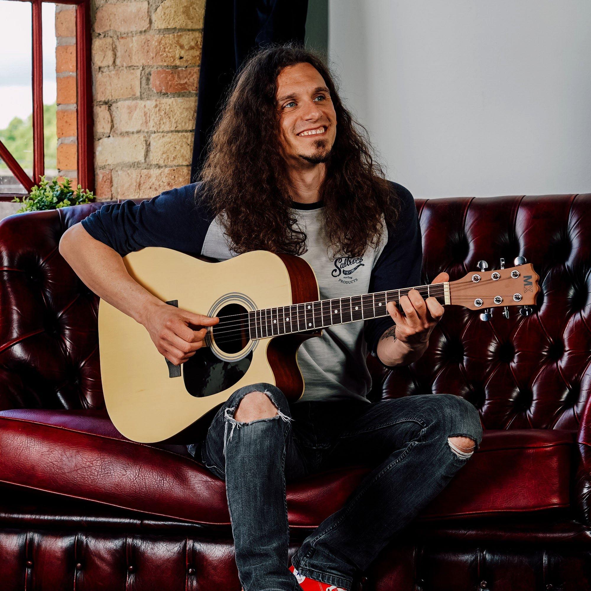 Natural - 3rd Avenue - Cutaway Electro Acoustic Guitar Pack - 5