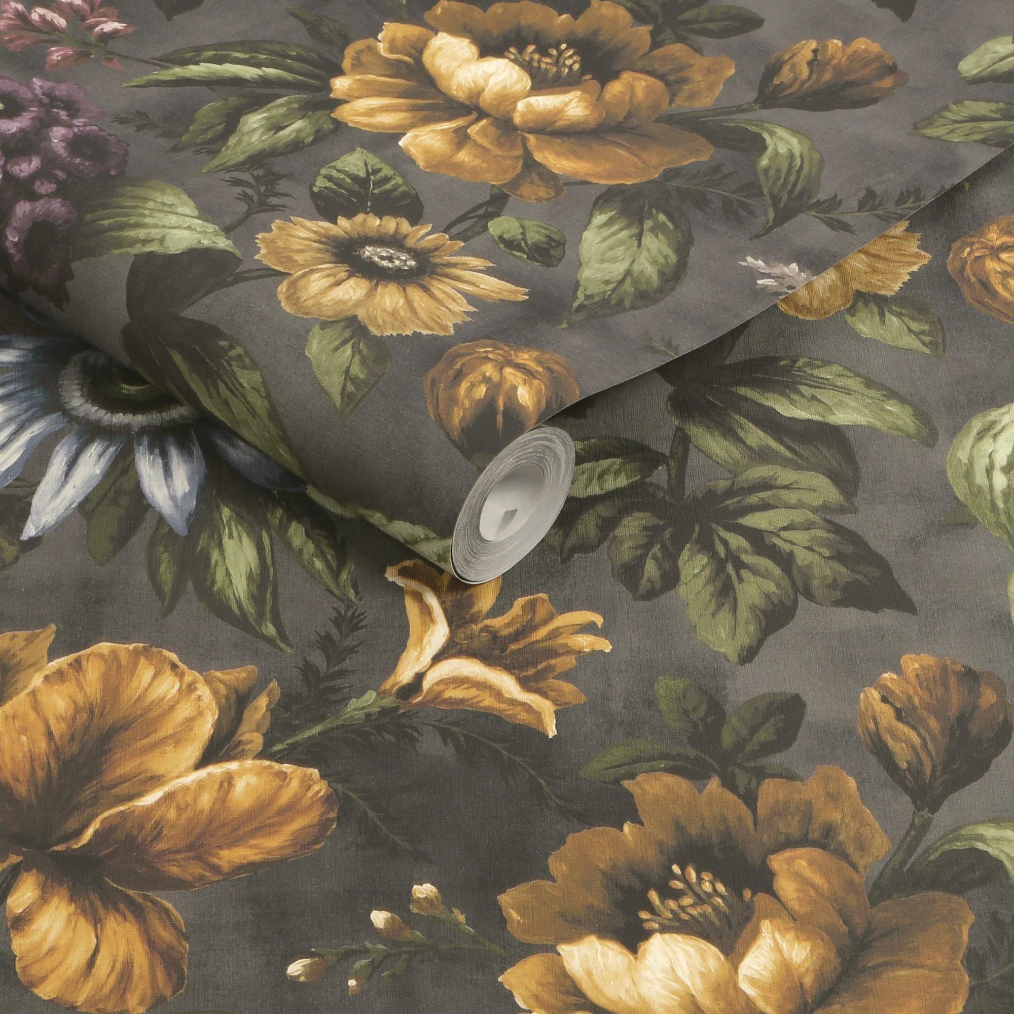 Charcoal - Superfresco Easy - Gardenia Charcoal Wallpaper - 3