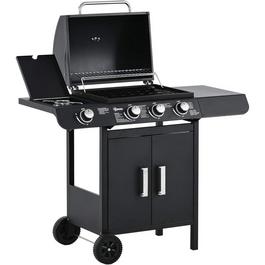 Outsunny 3+1 Burner Gas BBQ Grill