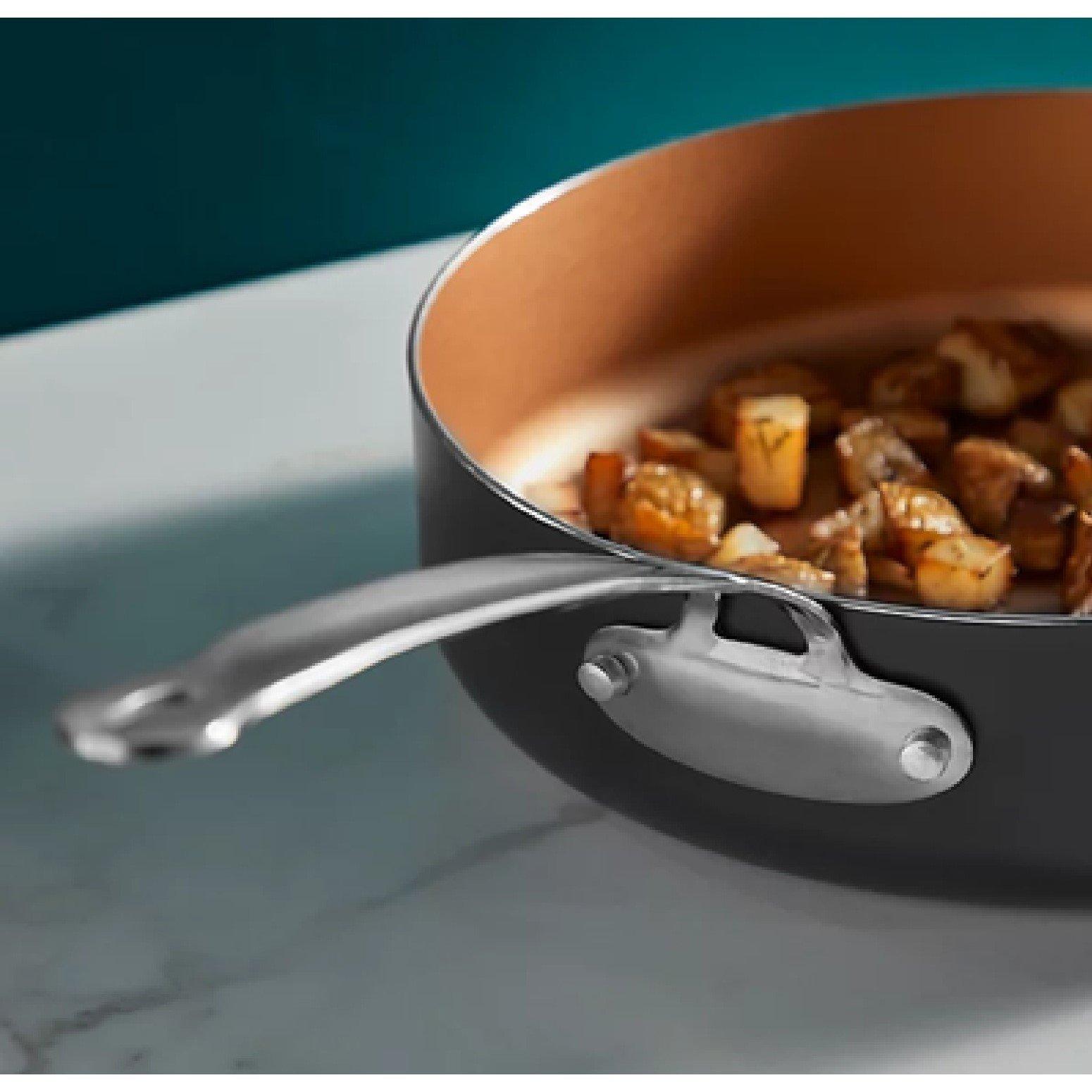 Black - VonShef - VonShef 11 Piece Cookware Set With Utensils - 7